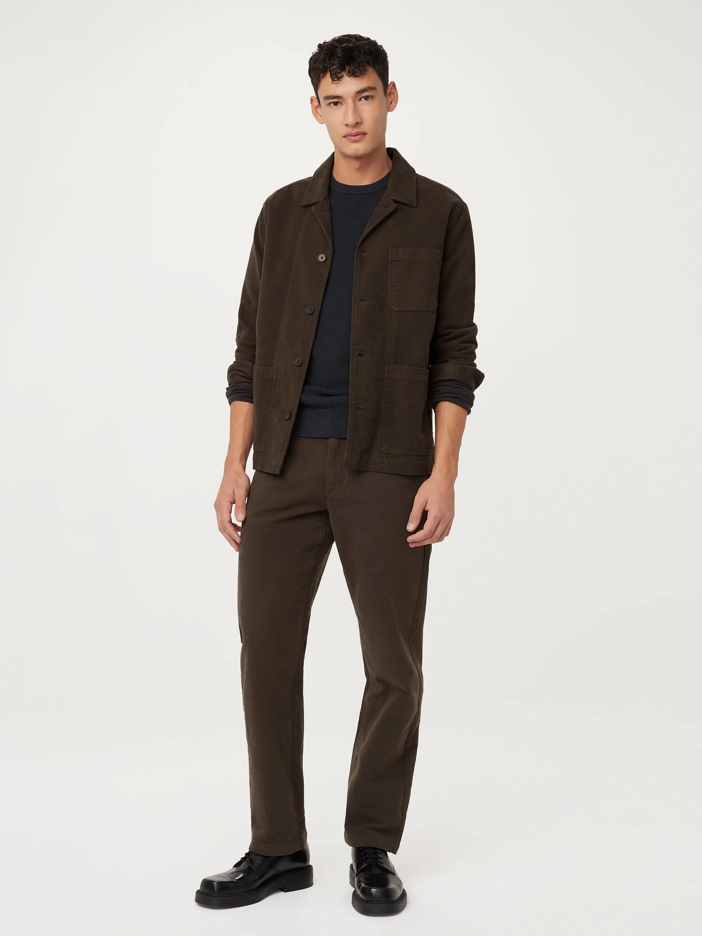 The Waffle Crewneck Sweater in Midnight Blue sold by Frank & Oak product image thumbnail 2