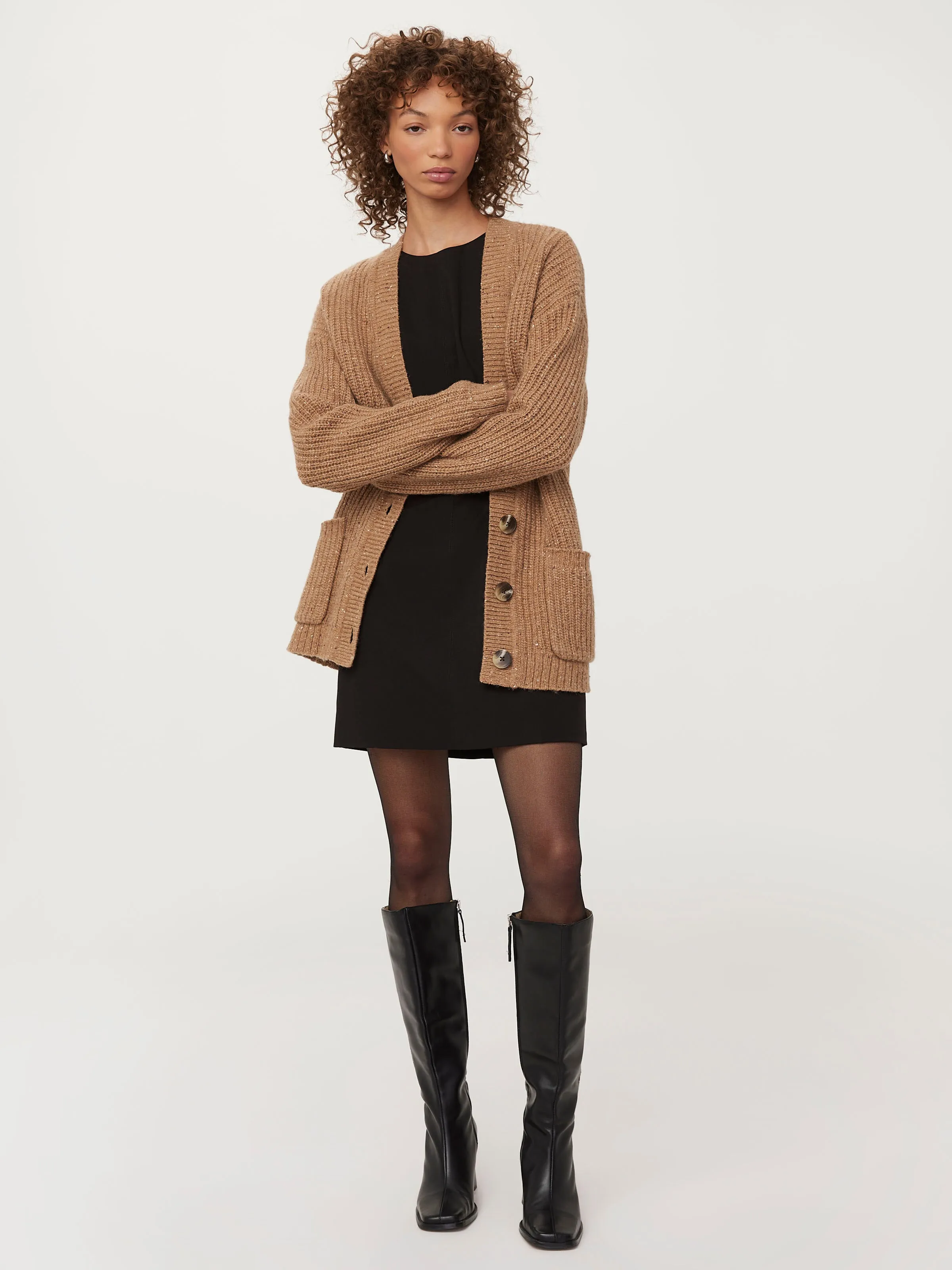 The Tailored Mini Dress in Black sold by Frank & Oak product image thumbnail 3