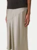 The Asymmetrical Midi Skirt in Light Grey sold by Frank & Oak