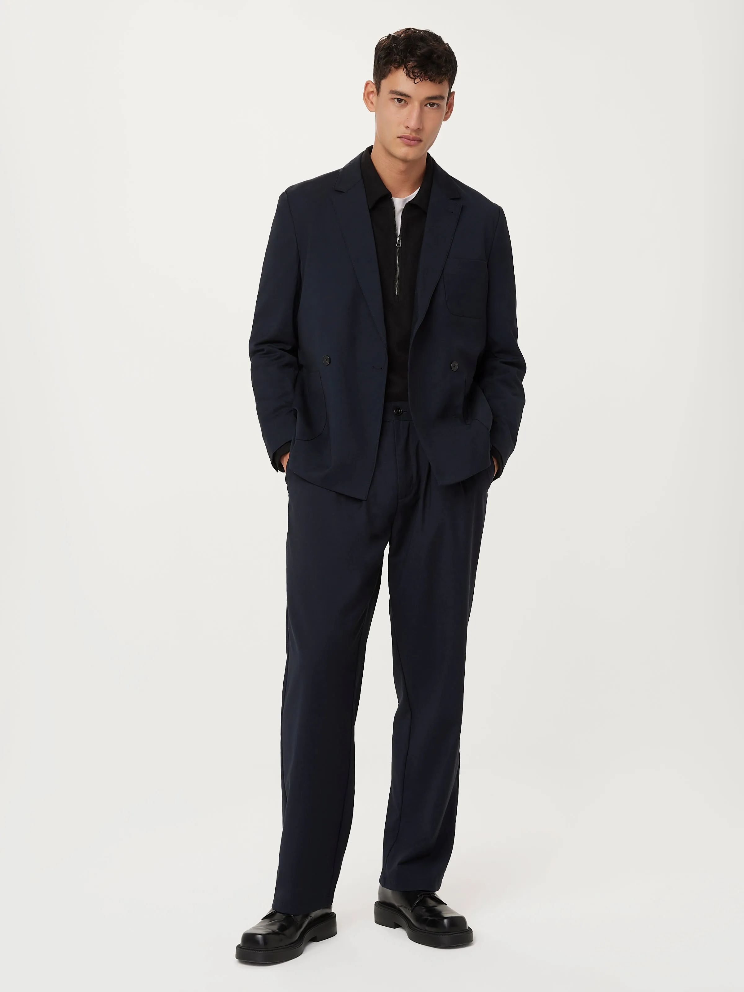 The Double Breasted Jacket in Deep Blue sold by Frank & Oak product image thumbnail 4