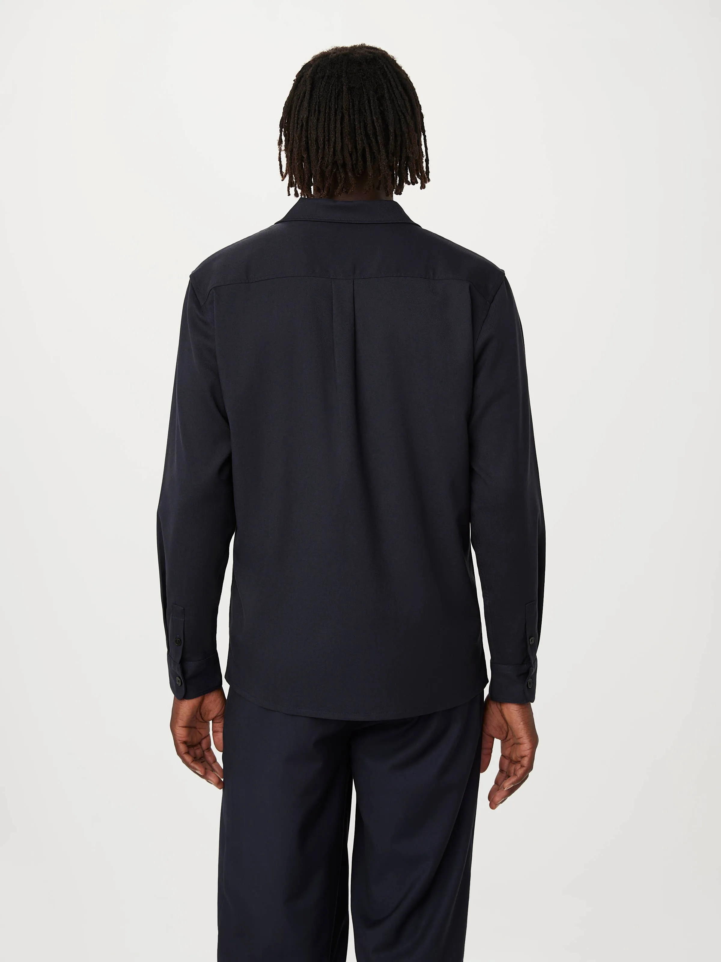 The Fluid Shirt in Deep Blue sold by Frank & Oak product image thumbnail 3