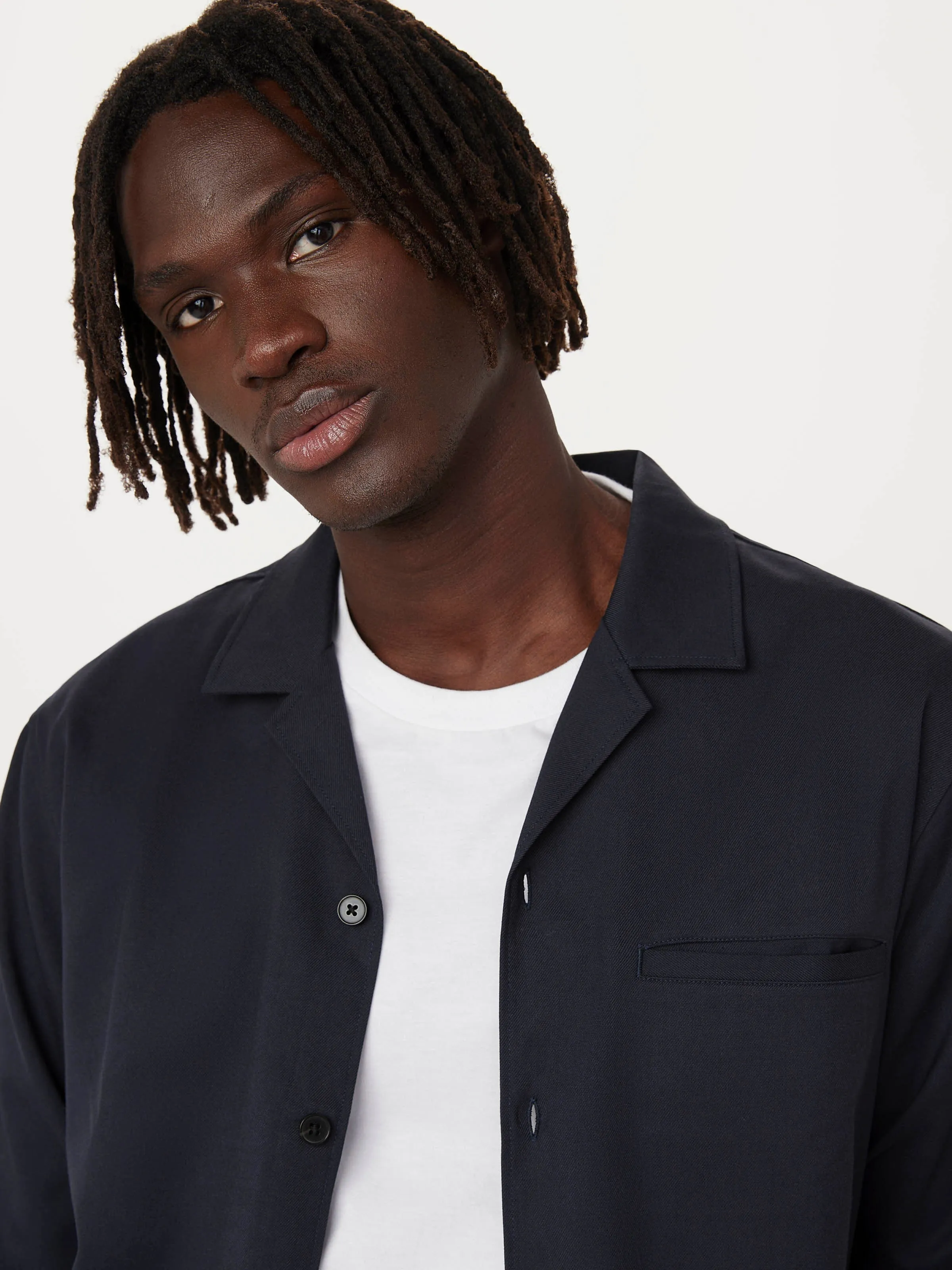 The Fluid Shirt in Deep Blue sold by Frank & Oak product image thumbnail 2