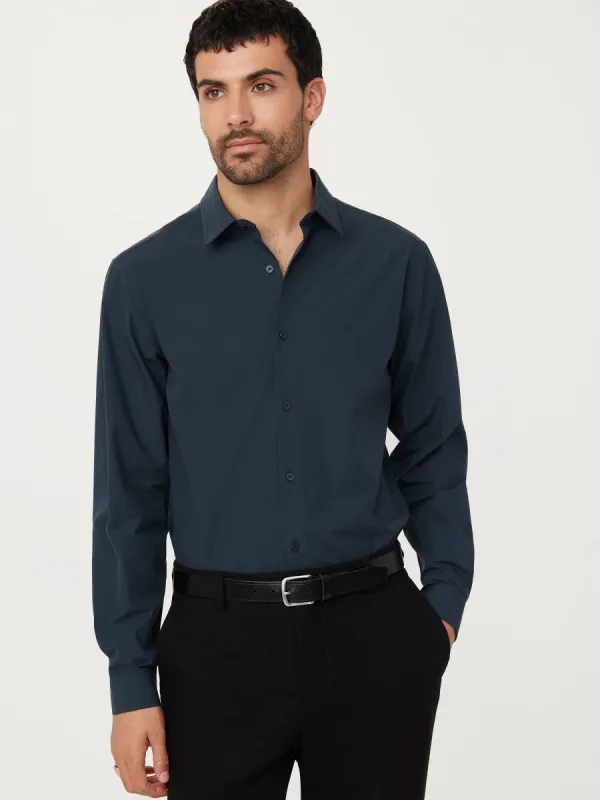 The Essential Dress Shirt in Midnight Blue sold by Frank & Oak