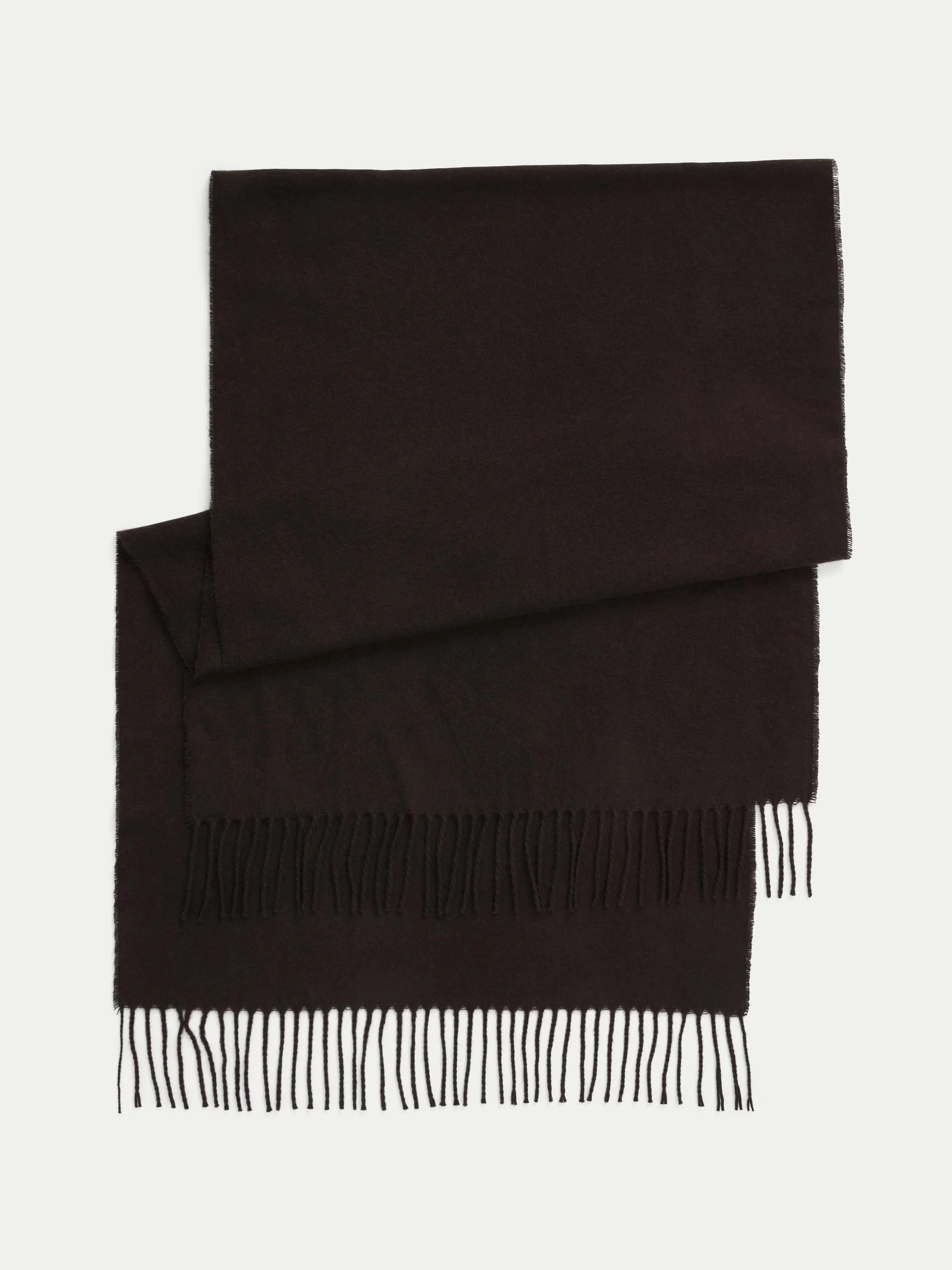 The Solid Scarf in Dark Chocolate sold by Frank & Oak