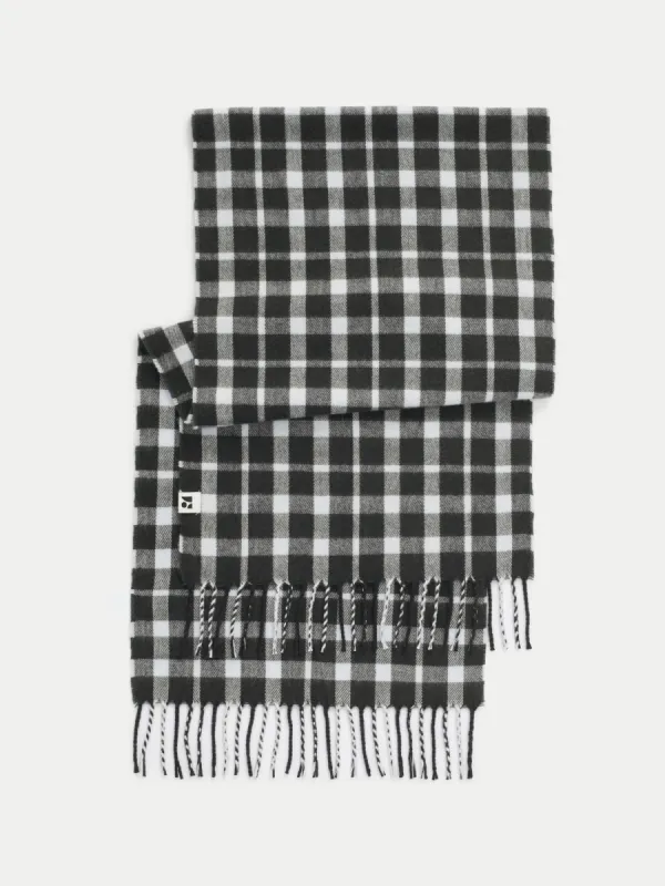 The Plaid Scarf in Rosin sold by Frank & Oak
