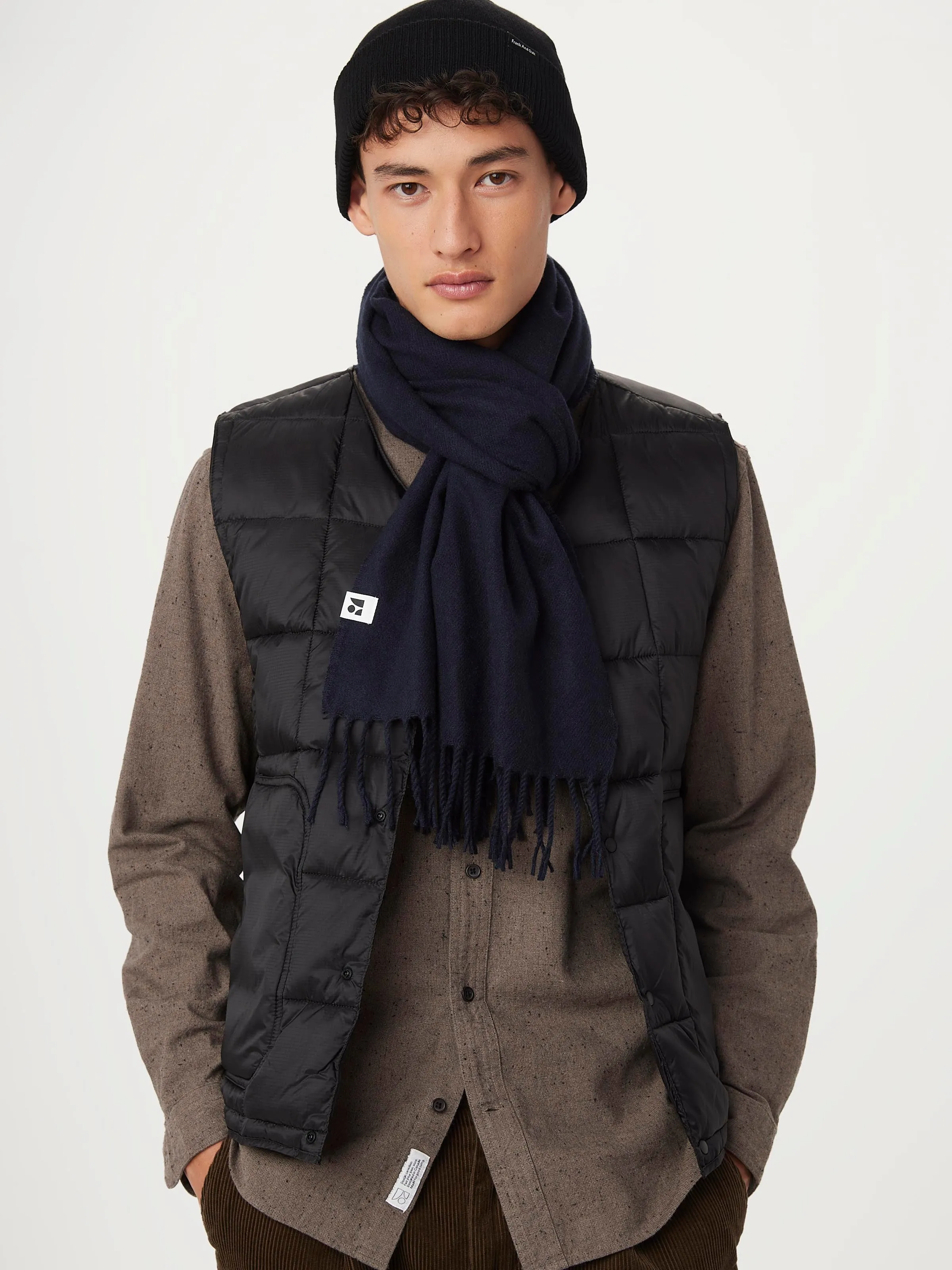 The Solid Scarf in Deep Blue sold by Frank & Oak product image thumbnail 2