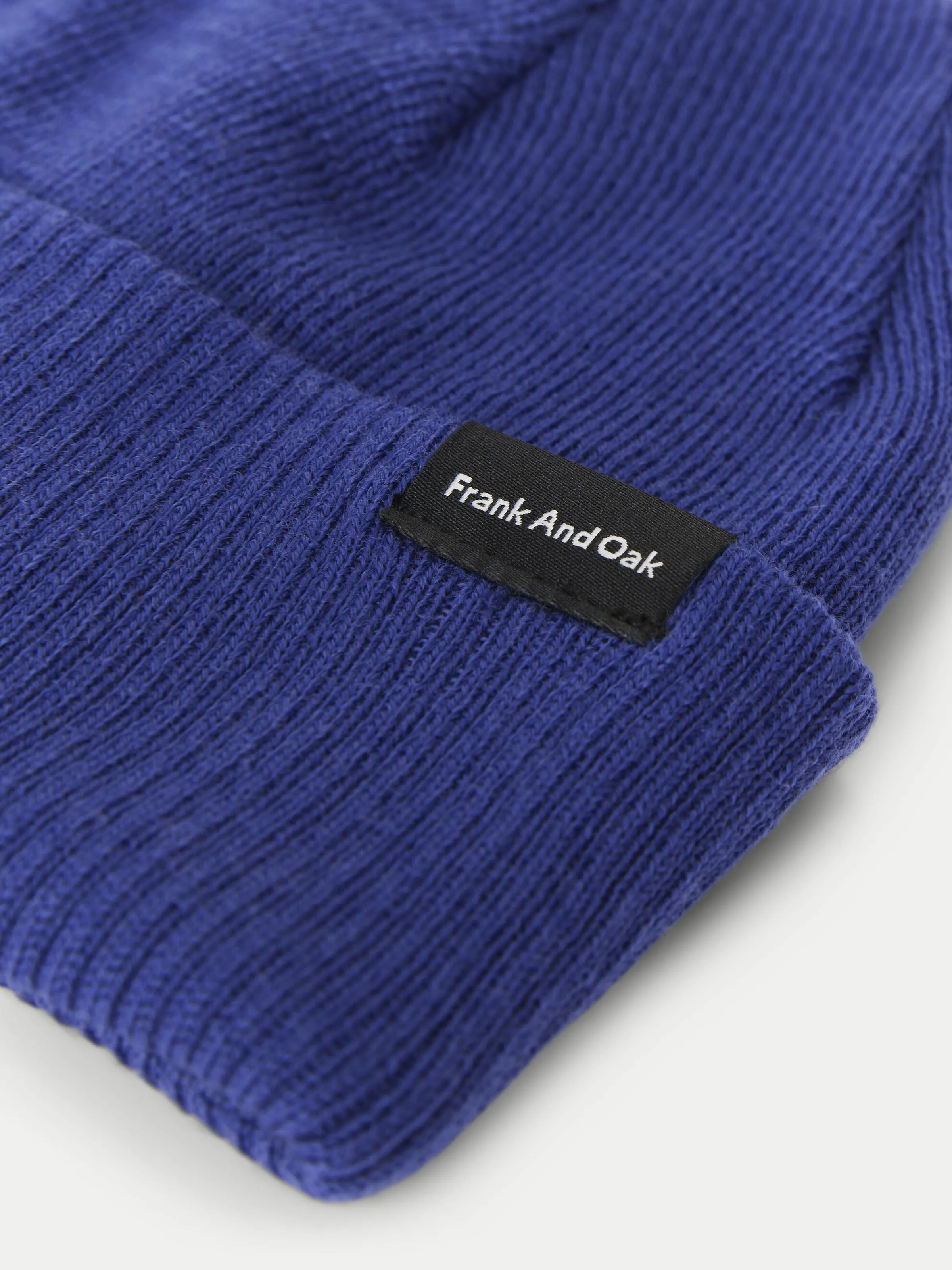 The Merino Wool Beanie in Blue sold by Frank & Oak product image thumbnail 2