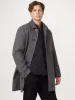 The Smith Mac Topcoat in Charcoal Grey sold by Frank & Oak