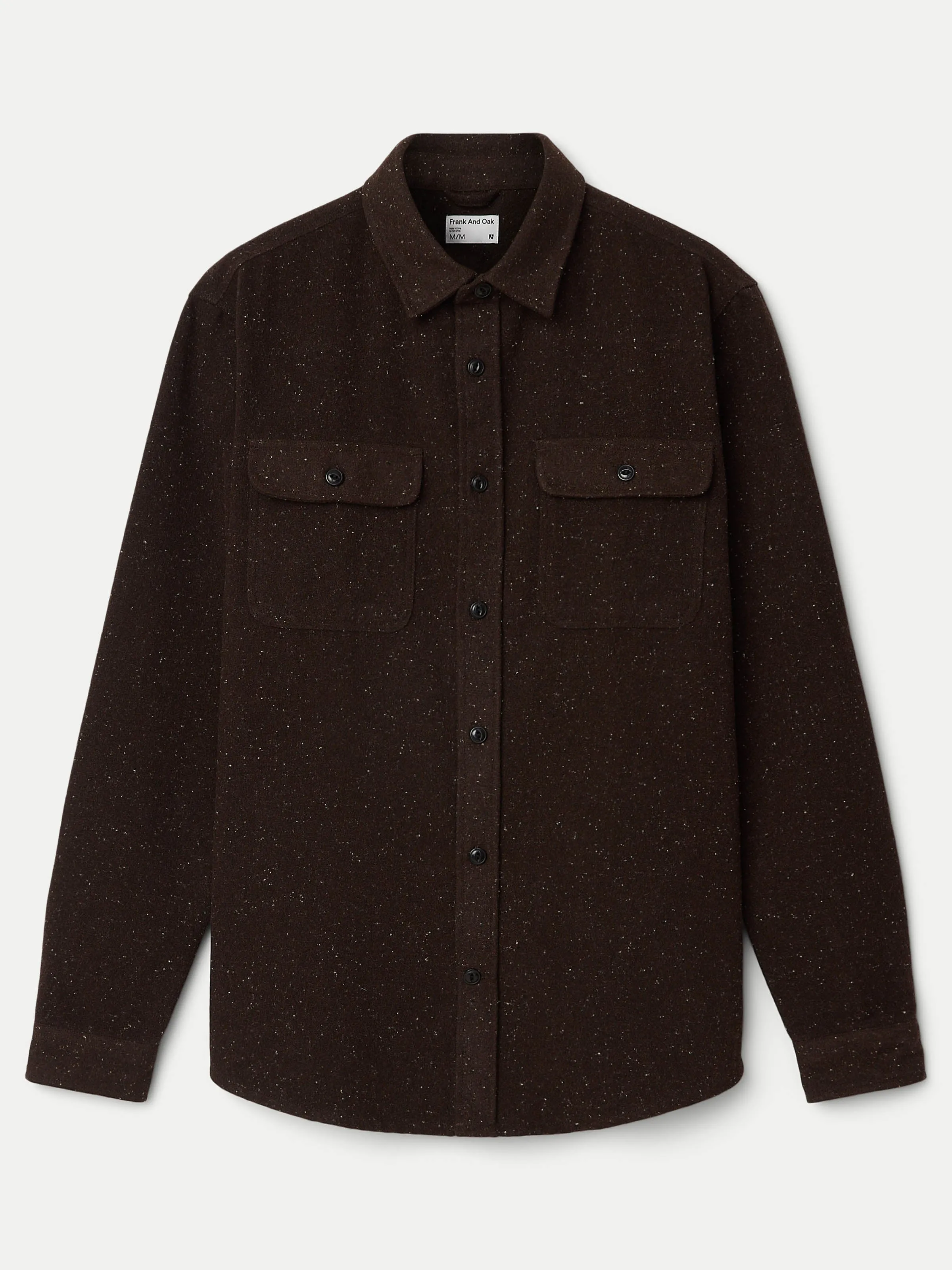 The Neppy Flannel Shirt in Dark Chocolate sold by Frank & Oak product image thumbnail 5