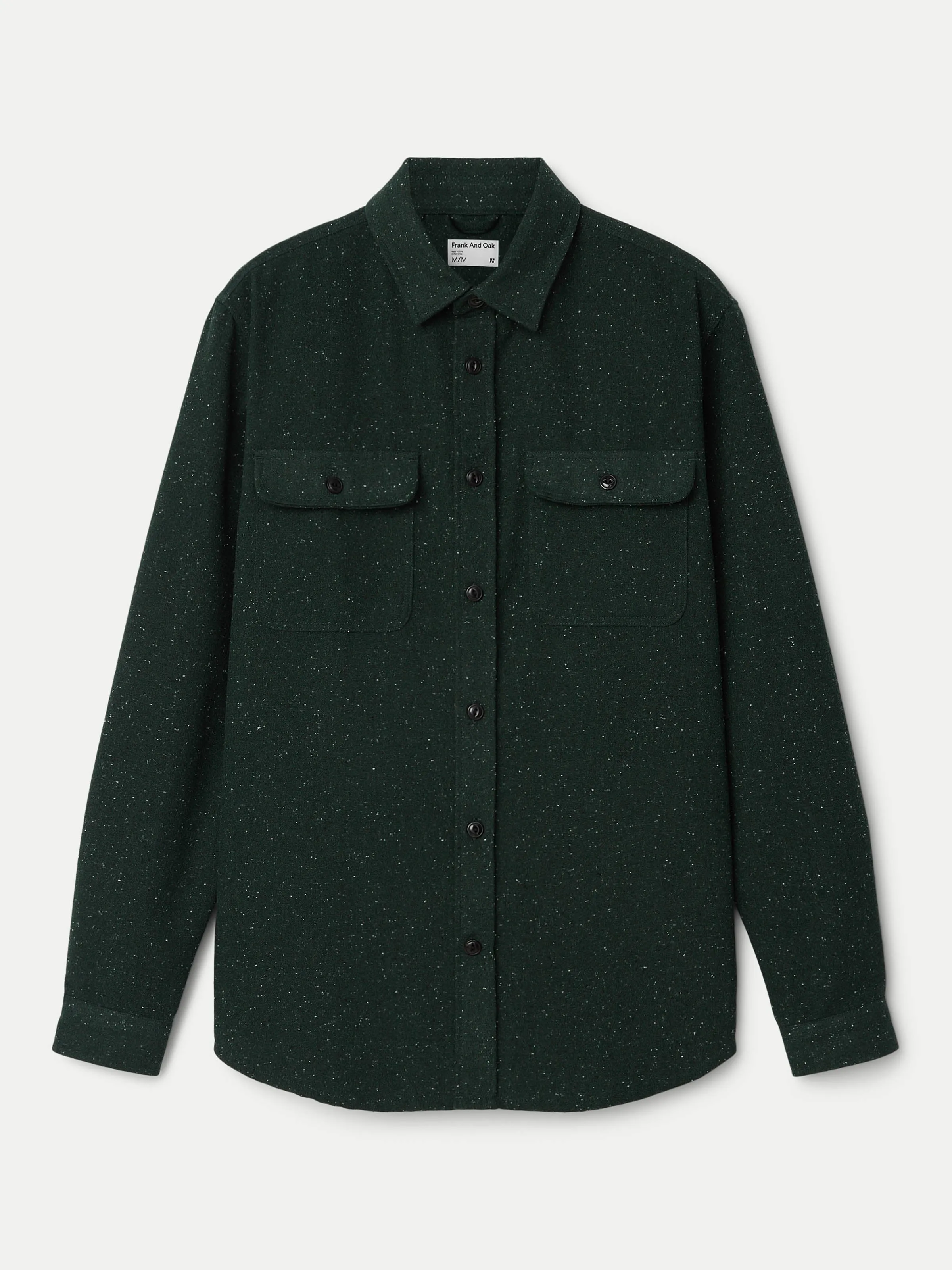 The Neppy Flannel Shirt in Forest Green sold by Frank & Oak product image thumbnail 5