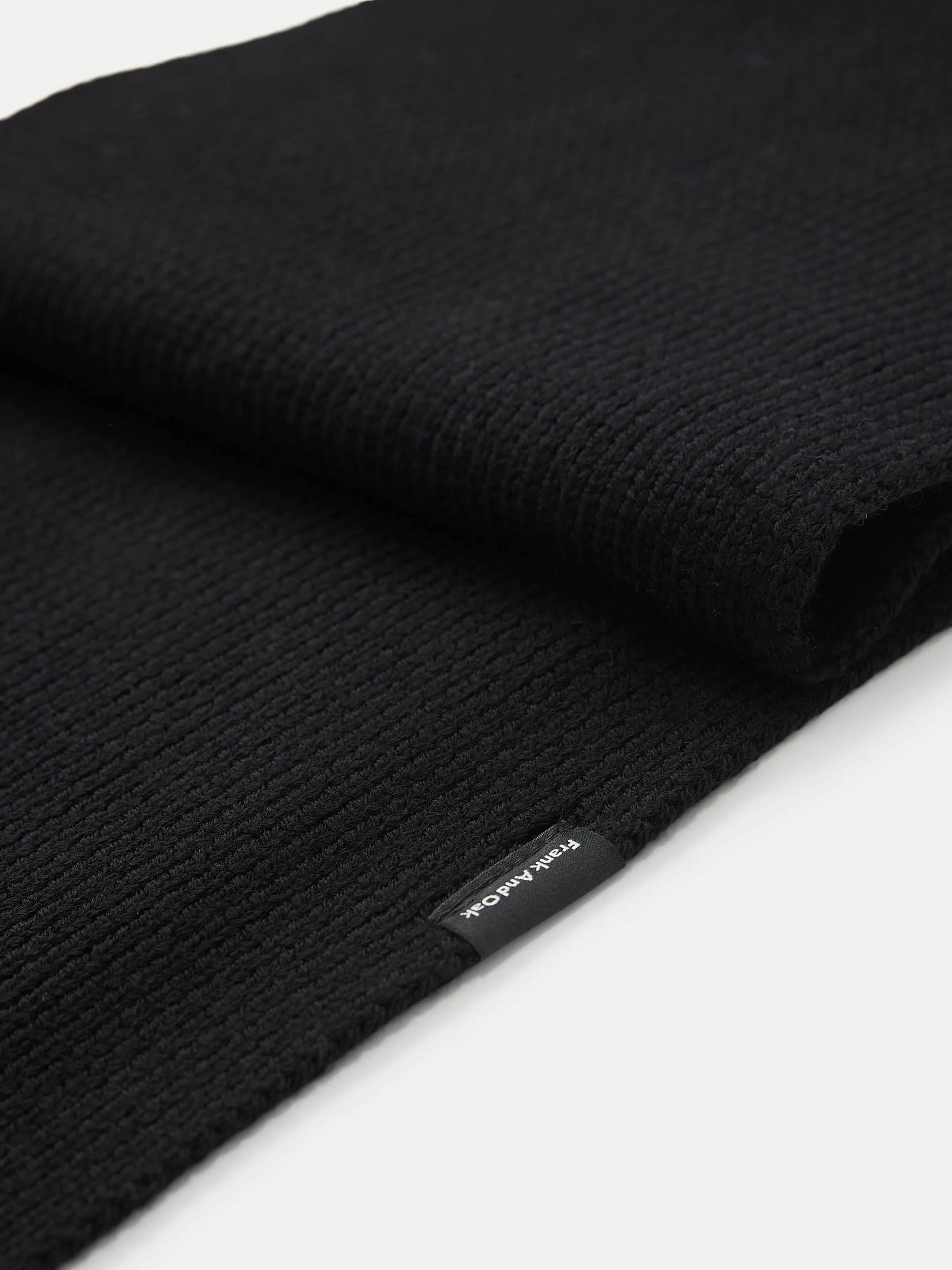 The Merino Wool Scarf in Black sold by Frank & Oak product image thumbnail 3