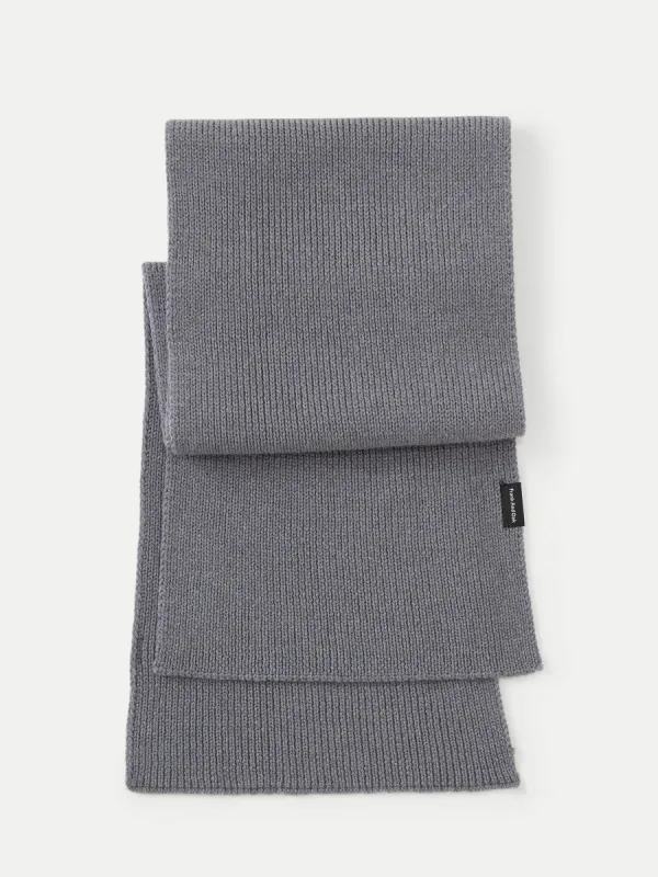 The Merino Wool Scarf  in Medium Grey sold by Frank & Oak