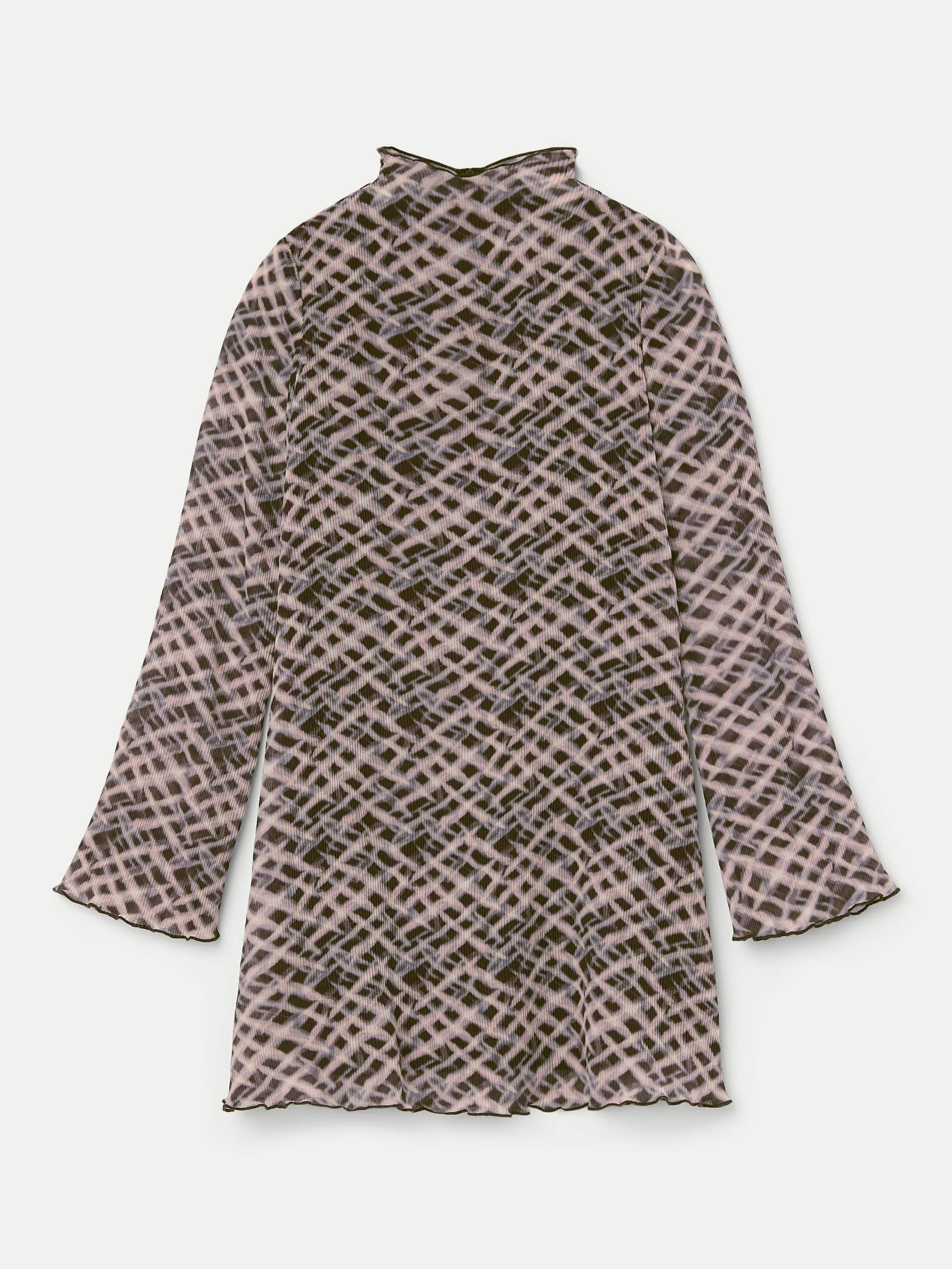 The Textured Long Sleeve Dress in Dark Chocolate sold by Frank & Oak product image thumbnail 4