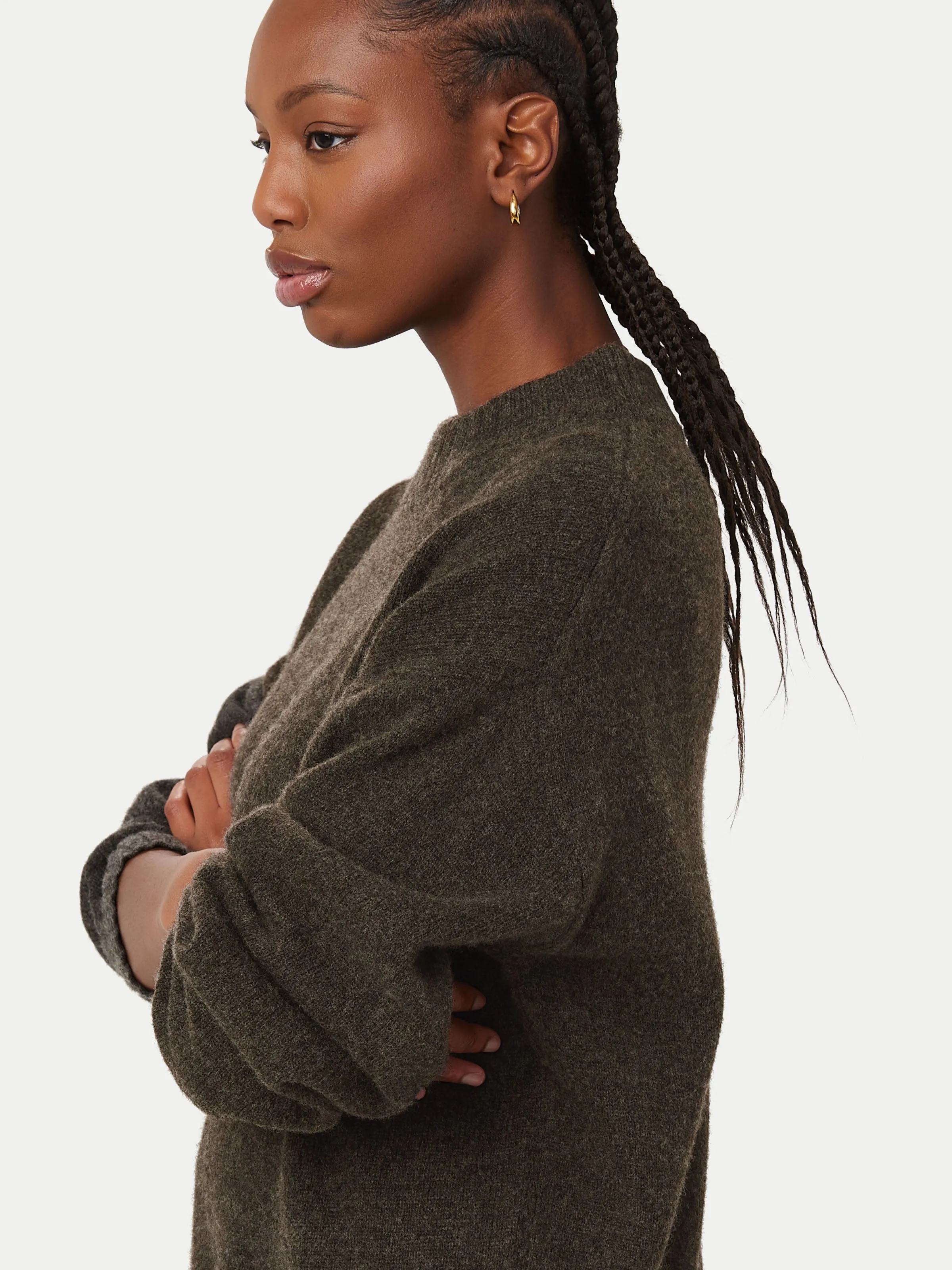 The Yak Wool Crewneck  in Charcoal Grey sold by Frank & Oak product image thumbnail 4