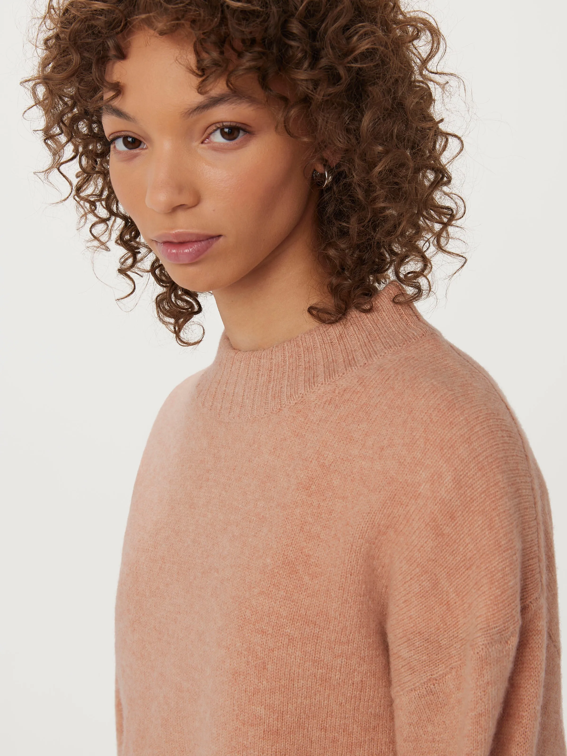 The Yak Wool Crewneck in Blush Pink sold by Frank & Oak product image thumbnail 4