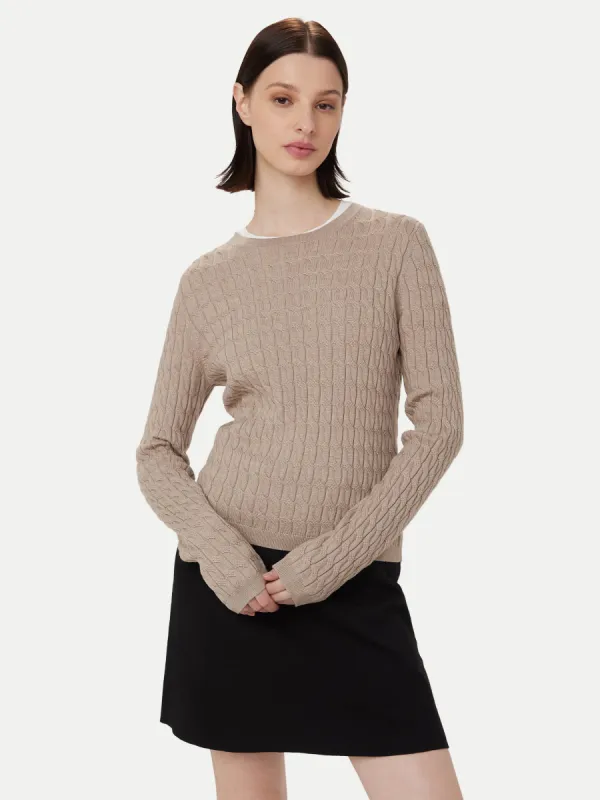 The Merino Wool Sweater  in Taupe sold by Frank & Oak
