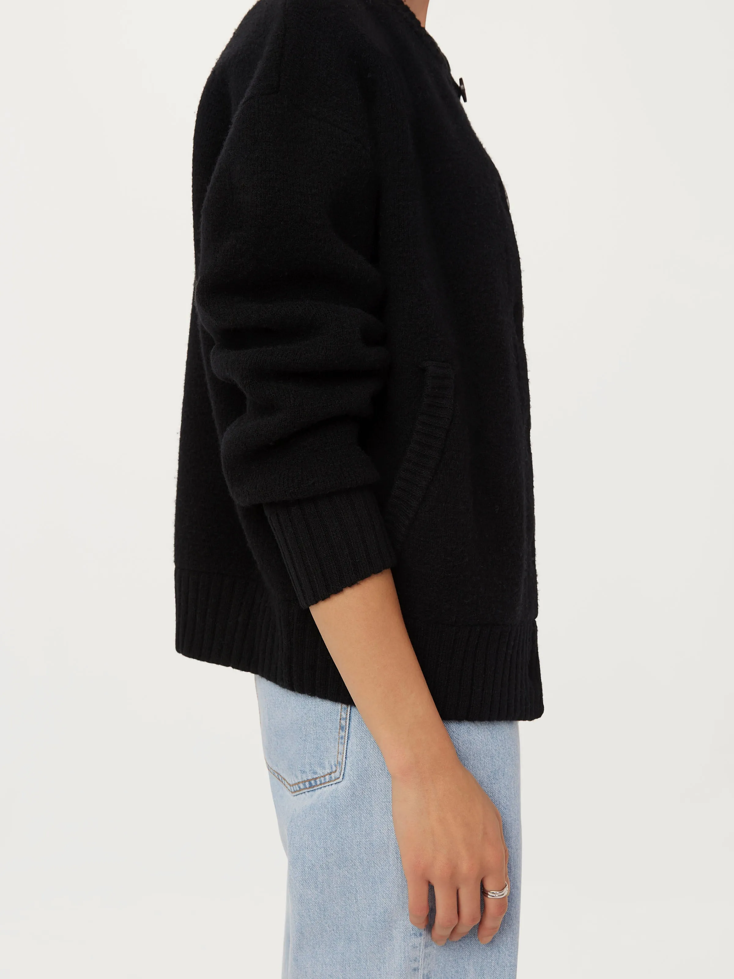 The Merino Wool Bomber in Black sold by Frank & Oak product image thumbnail 4