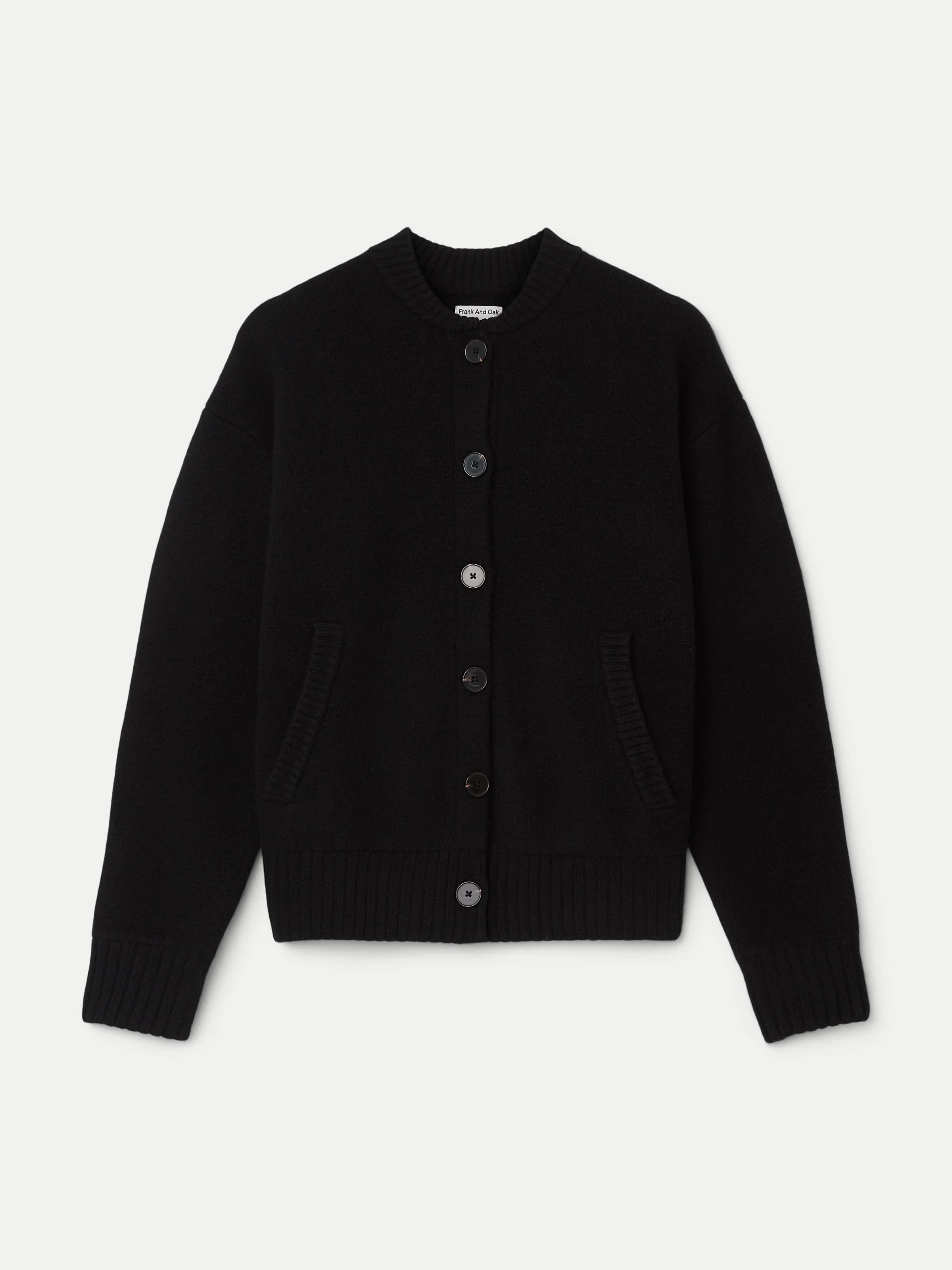 The Merino Wool Bomber in Black sold by Frank & Oak product image thumbnail 5