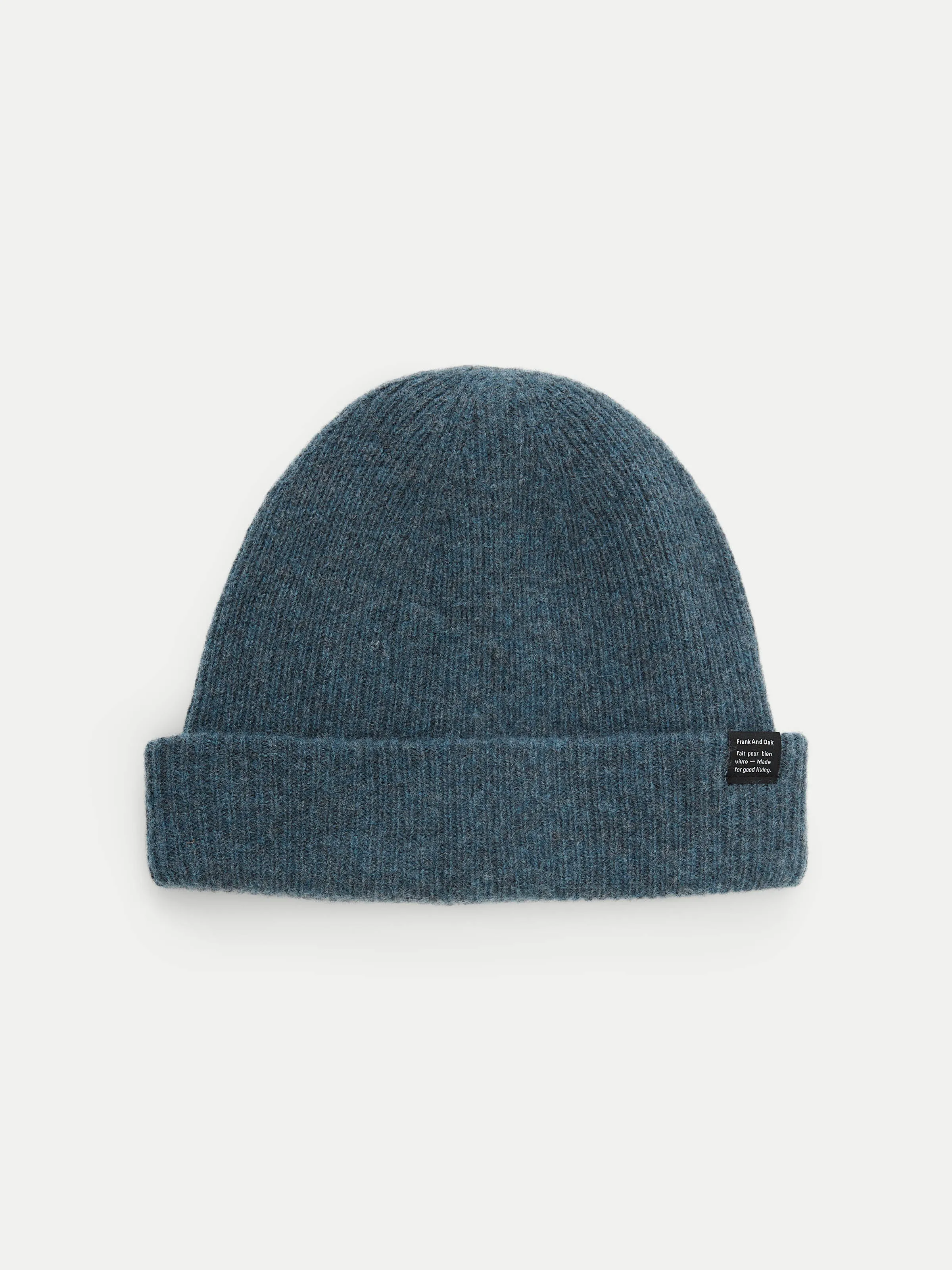 The Yak Wool Beanie in Slate sold by Frank & Oak