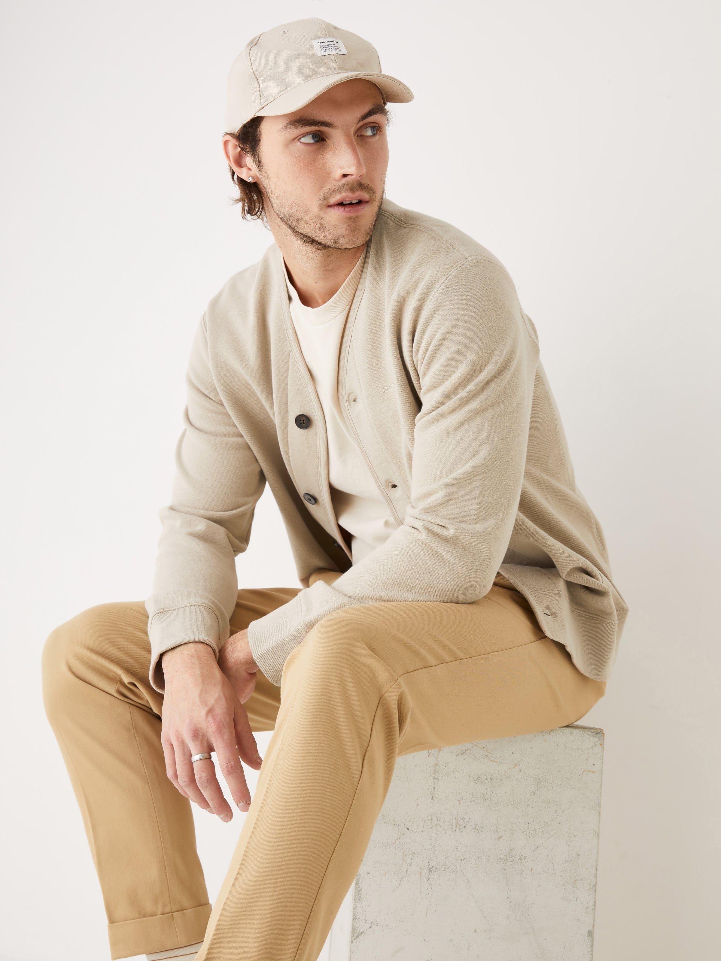 The ‘76 Organic Cotton Cardigan in Feather Grey sold by Frank & Oak product image thumbnail 6