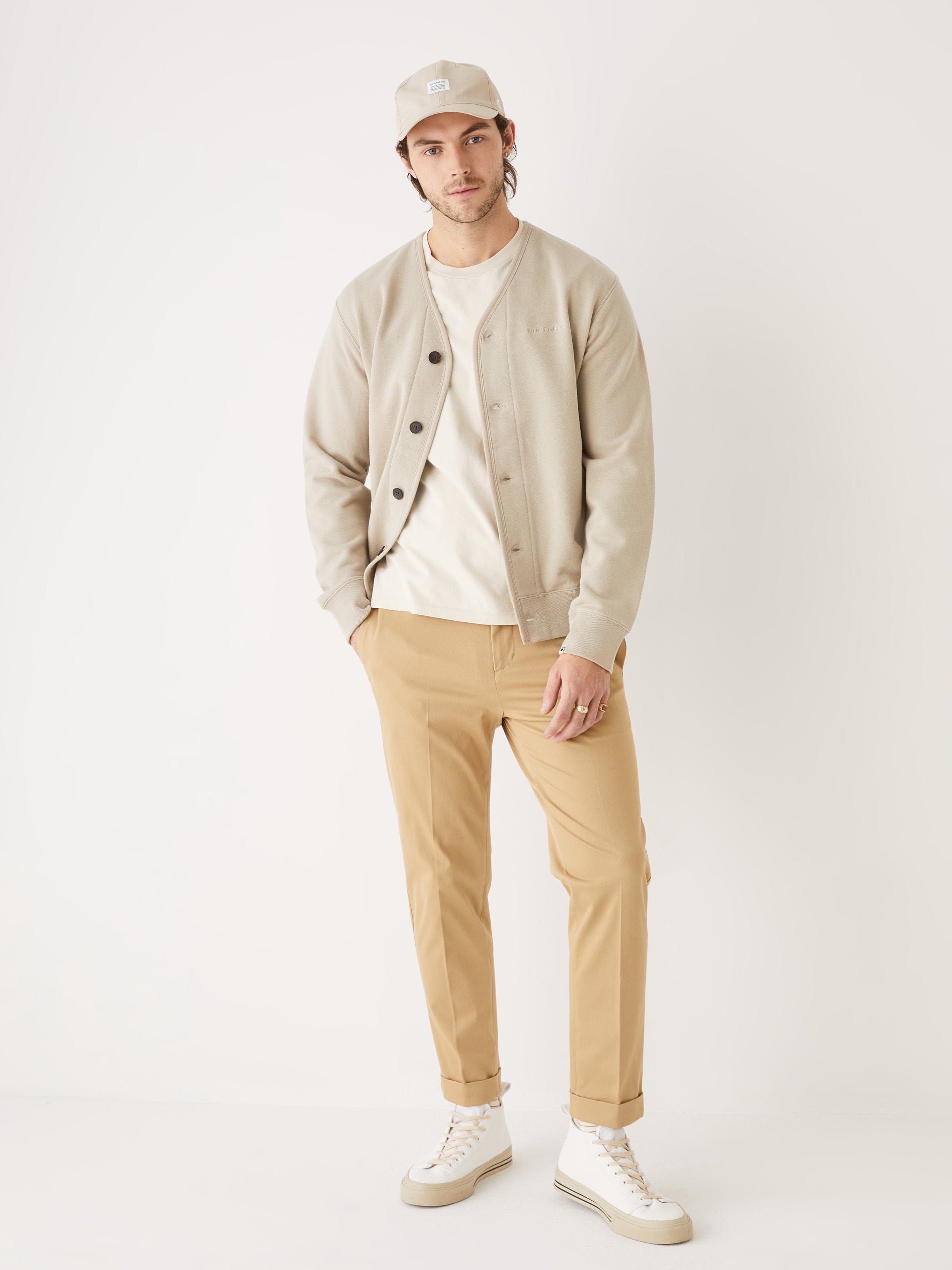 The ‘76 Organic Cotton Cardigan in Feather Grey sold by Frank & Oak product image thumbnail 4