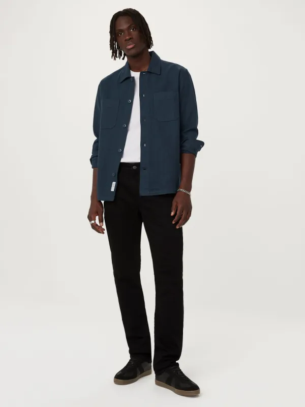 The Kapok Flannel Shirt in Midnight Blue sold by Frank & Oak