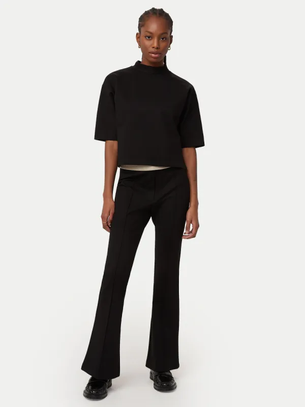 The Elbow Sleeve Mock Neck in Black sold by Frank & Oak