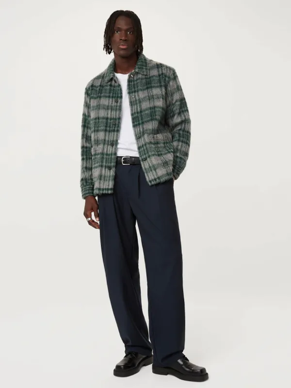 The Fuzzy Overshirt in Forest Green sold by Frank & Oak