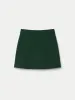 The Double Knit Mini Skirt in Pine Grove sold by Frank & Oak