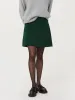 The Double Knit Mini Skirt in Pine Grove sold by Frank & Oak