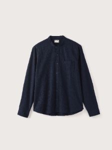 The Seersucker Shirt in Dark Blue sold by Frank & Oak
