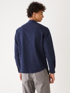 The Seersucker Shirt in Dark Blue sold by Frank & Oak
