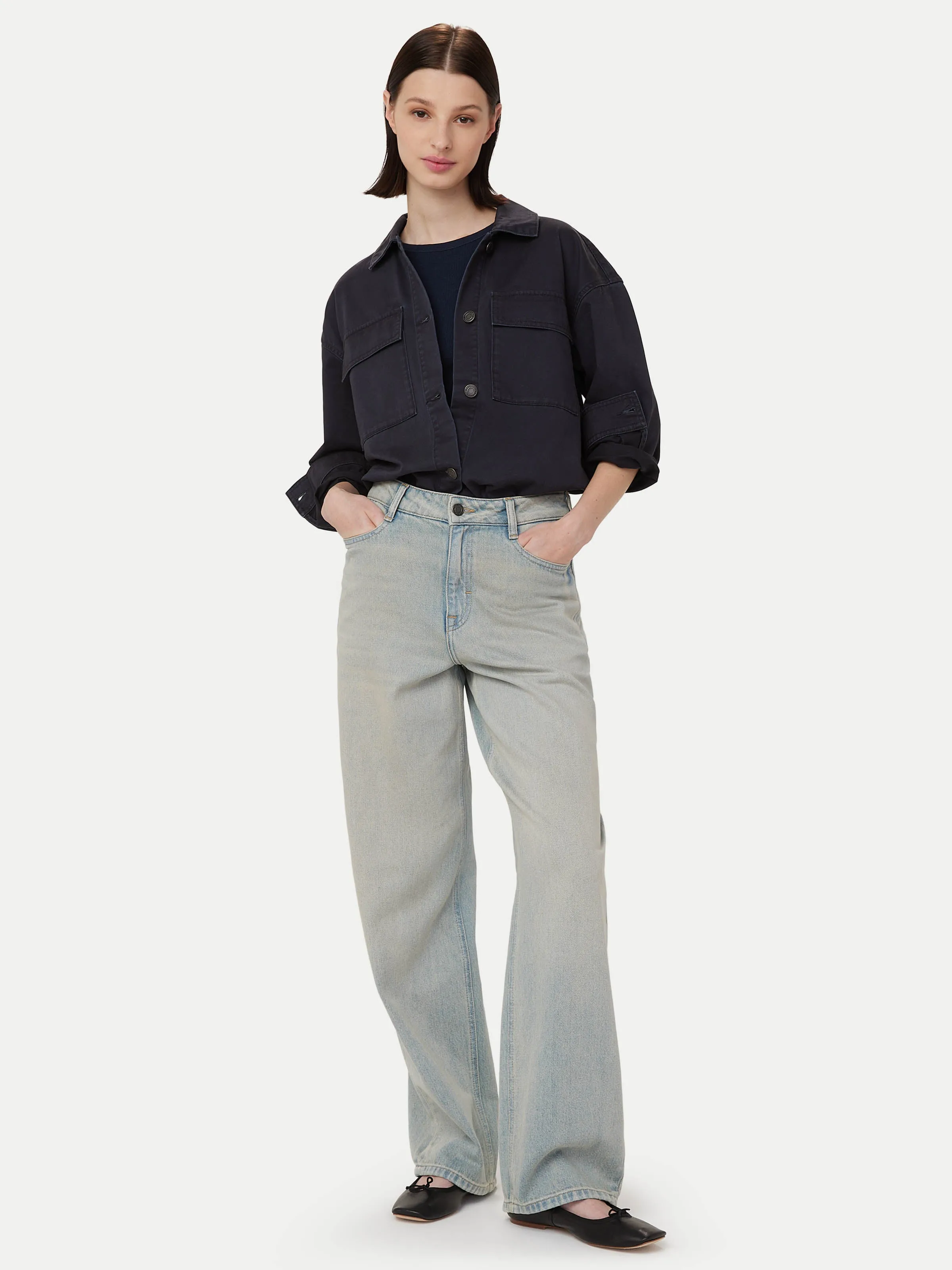 The Twill Overshirt in Dark Navy sold by Frank & Oak product image thumbnail 2