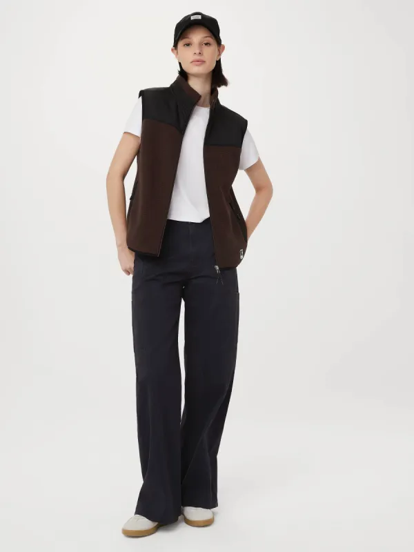 The Nina Cargo Pant in Dark Navy sold by Frank & Oak