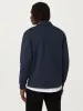 The Fleece Half-Zip Sweatshirt in Deep Blue sold by Frank & Oak