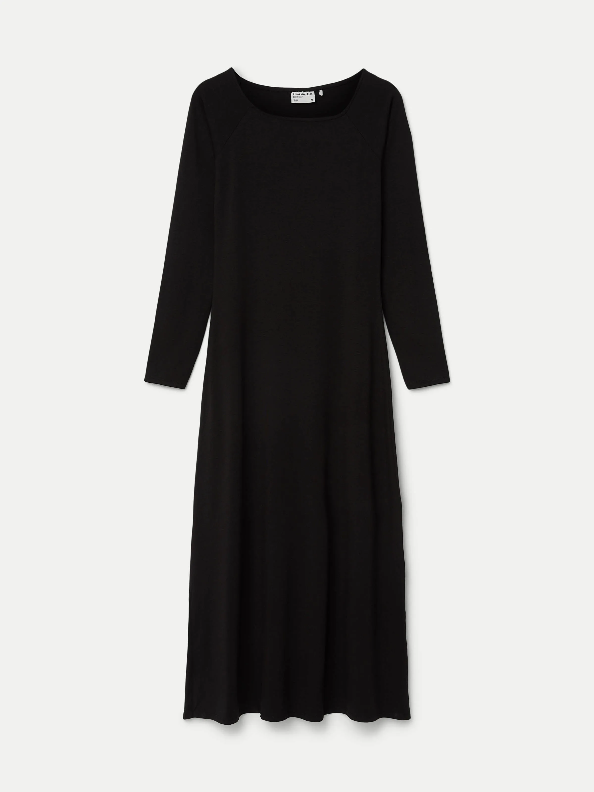The Open Neck Long Dress in Black sold by Frank & Oak product image thumbnail 5