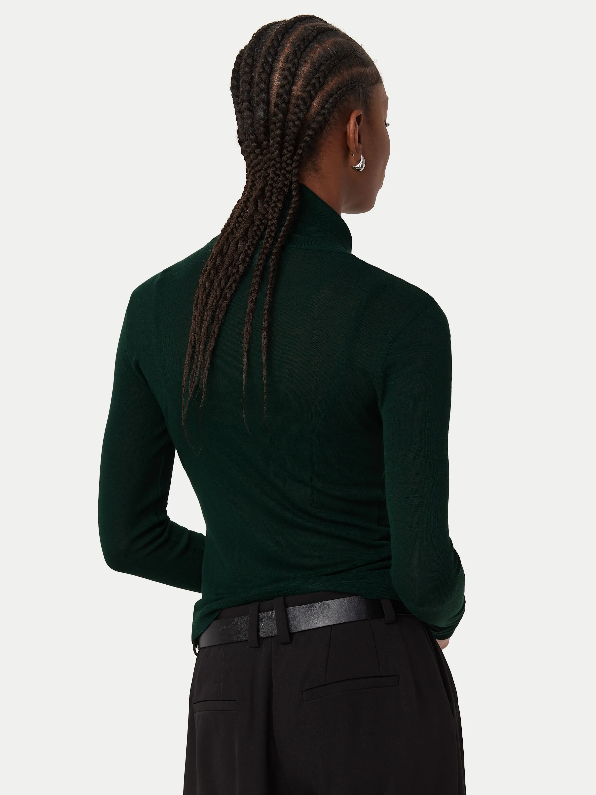 The Slim Fit Turtleneck in Pine Grove sold by Frank & Oak product image thumbnail 3