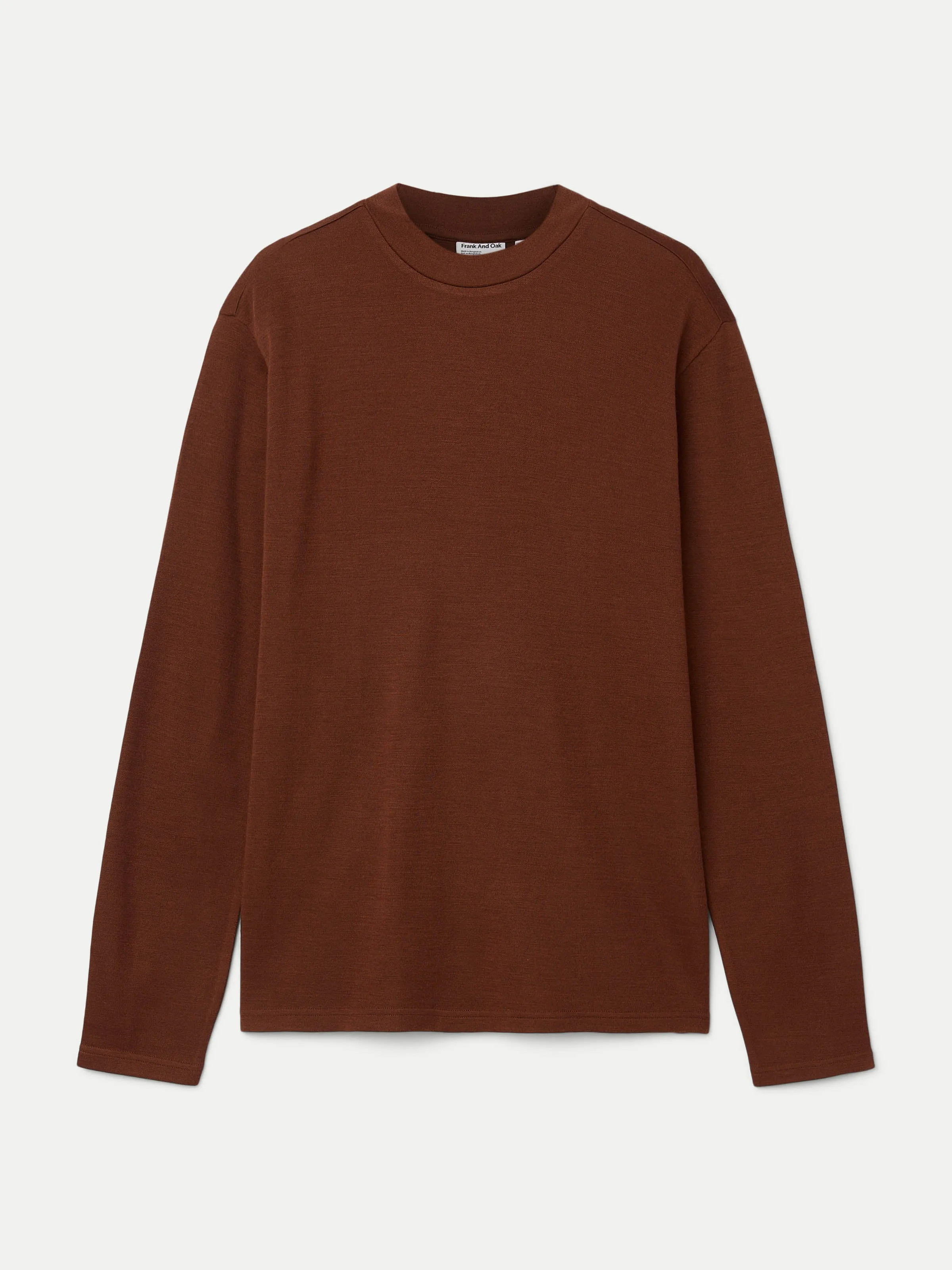 The Merino Wool Mock Neck in Cappuccino sold by Frank & Oak product image thumbnail 5