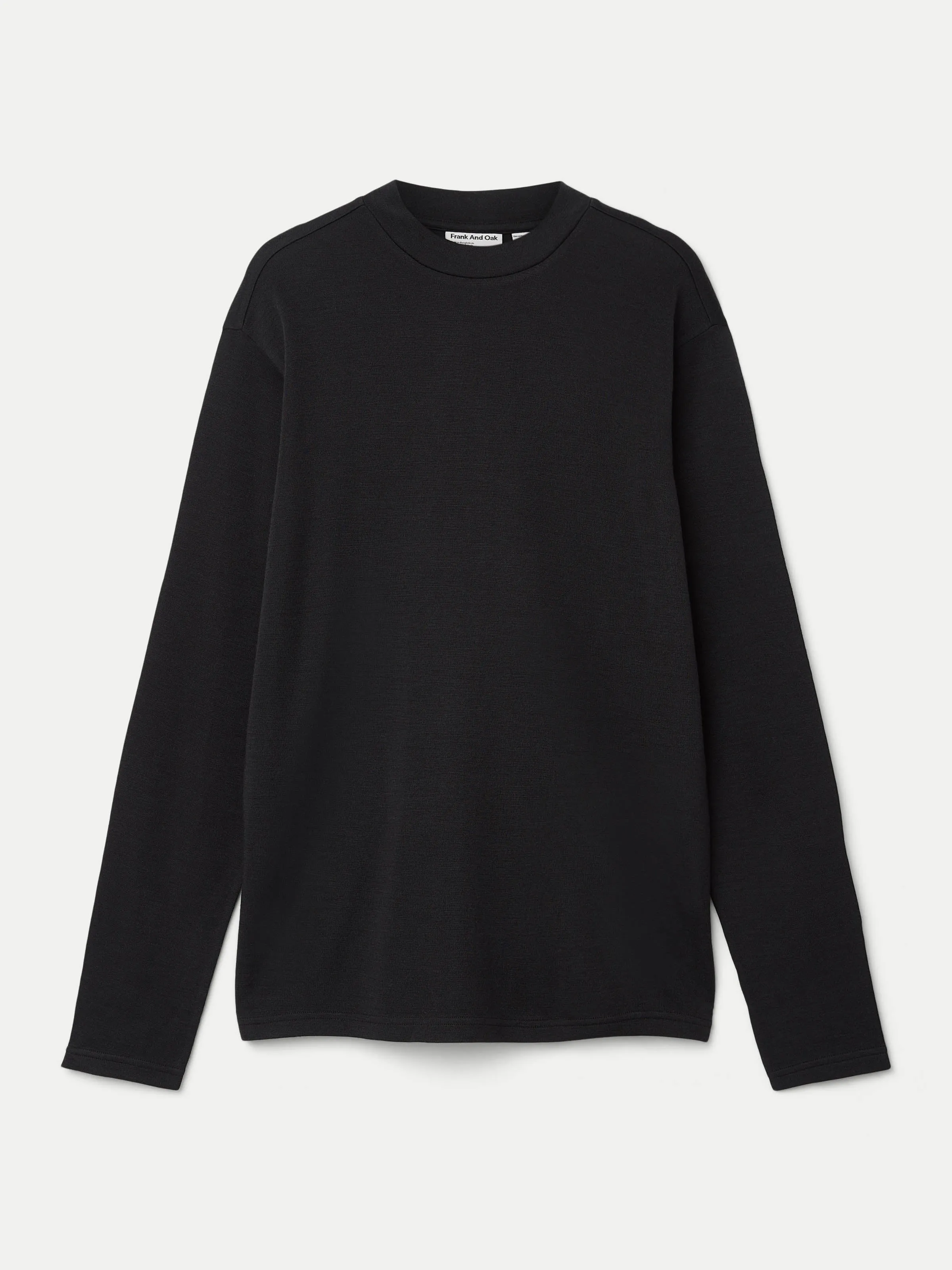 The Merino Wool Mock Neck in Washed Black sold by Frank & Oak product image thumbnail 5