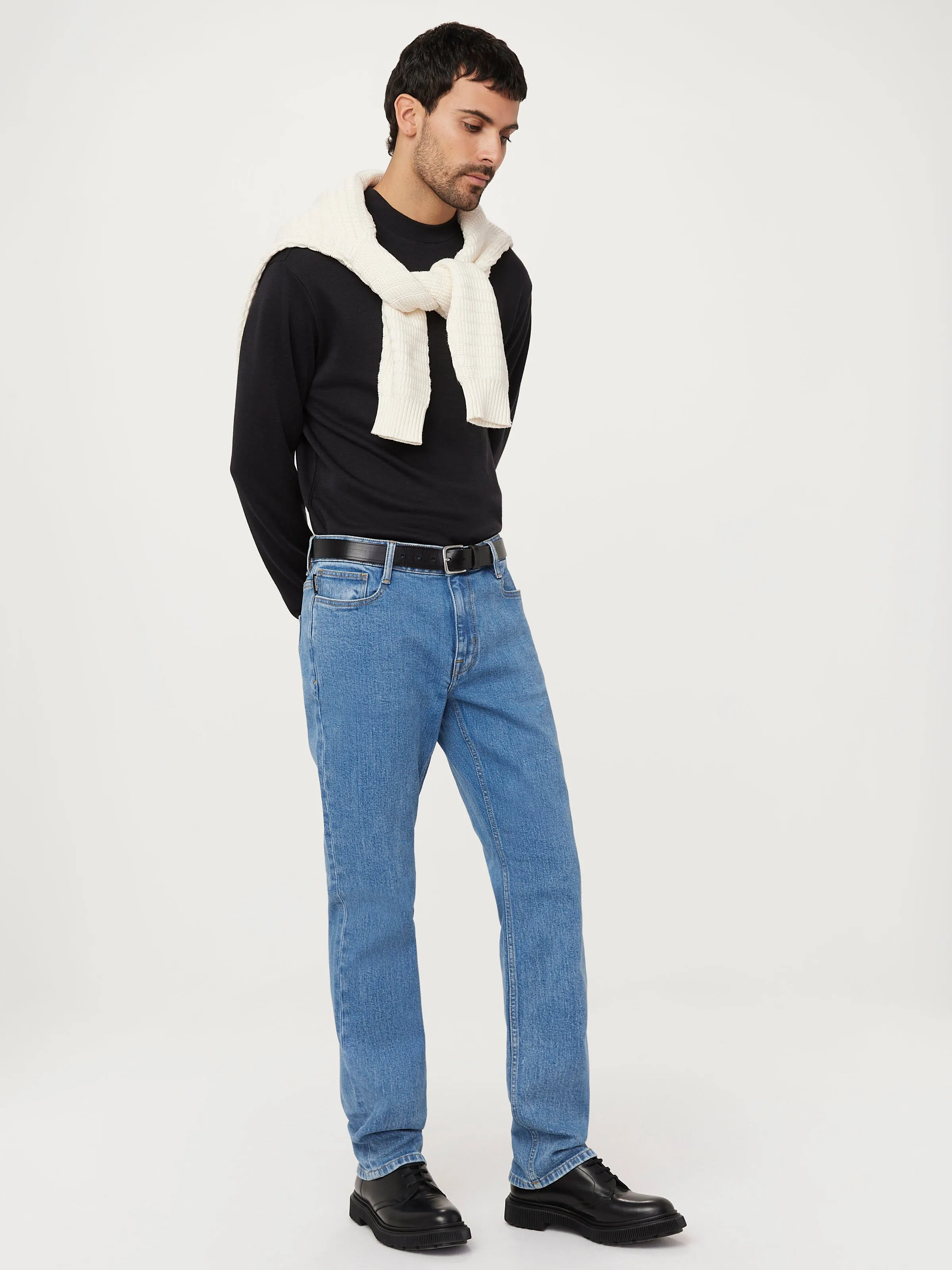 The Merino Wool Mock Neck in Washed Black sold by Frank & Oak product image thumbnail 4