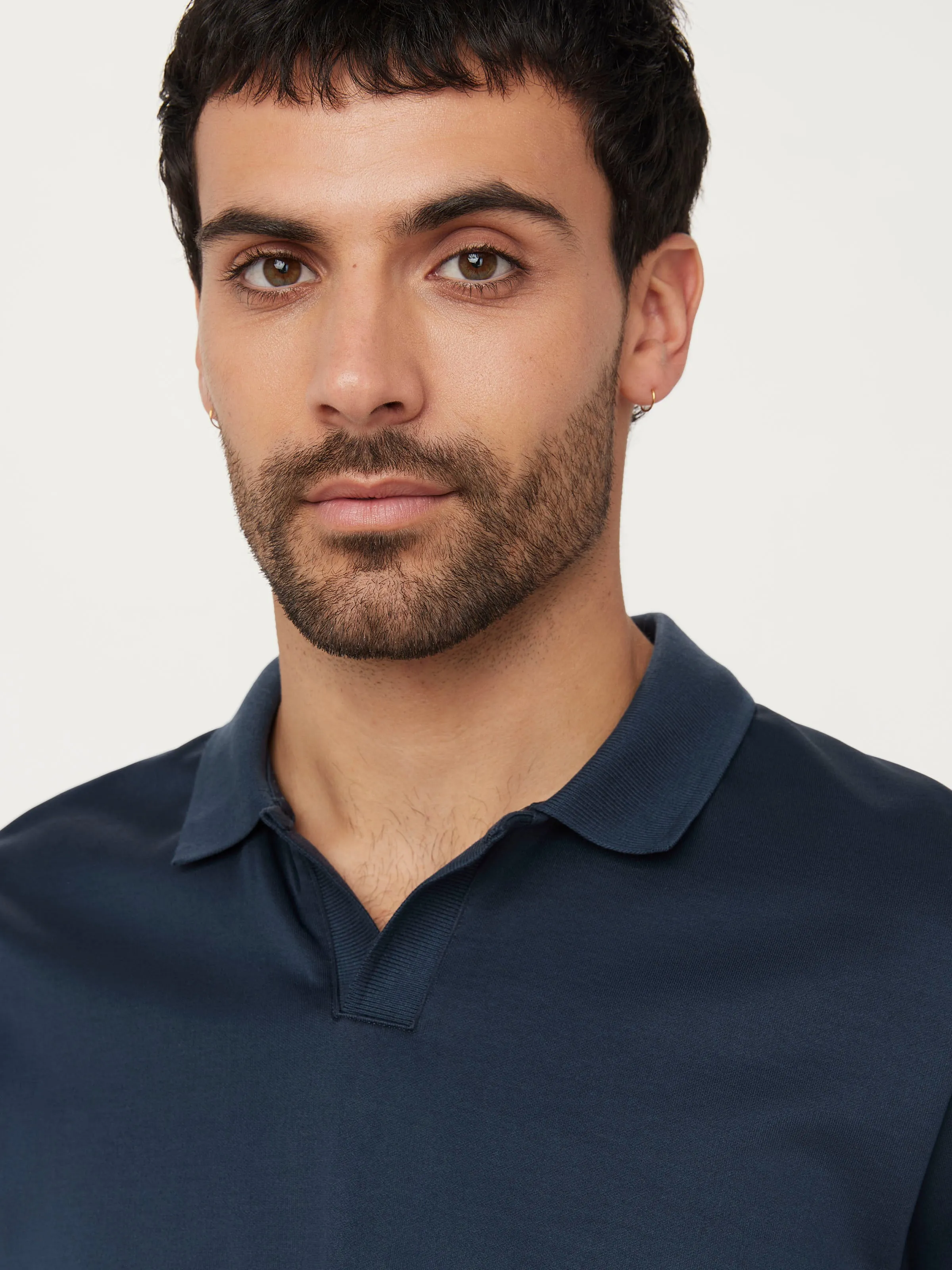 The Johnny Collar Polo in Midnight Blue sold by Frank & Oak product image thumbnail 4