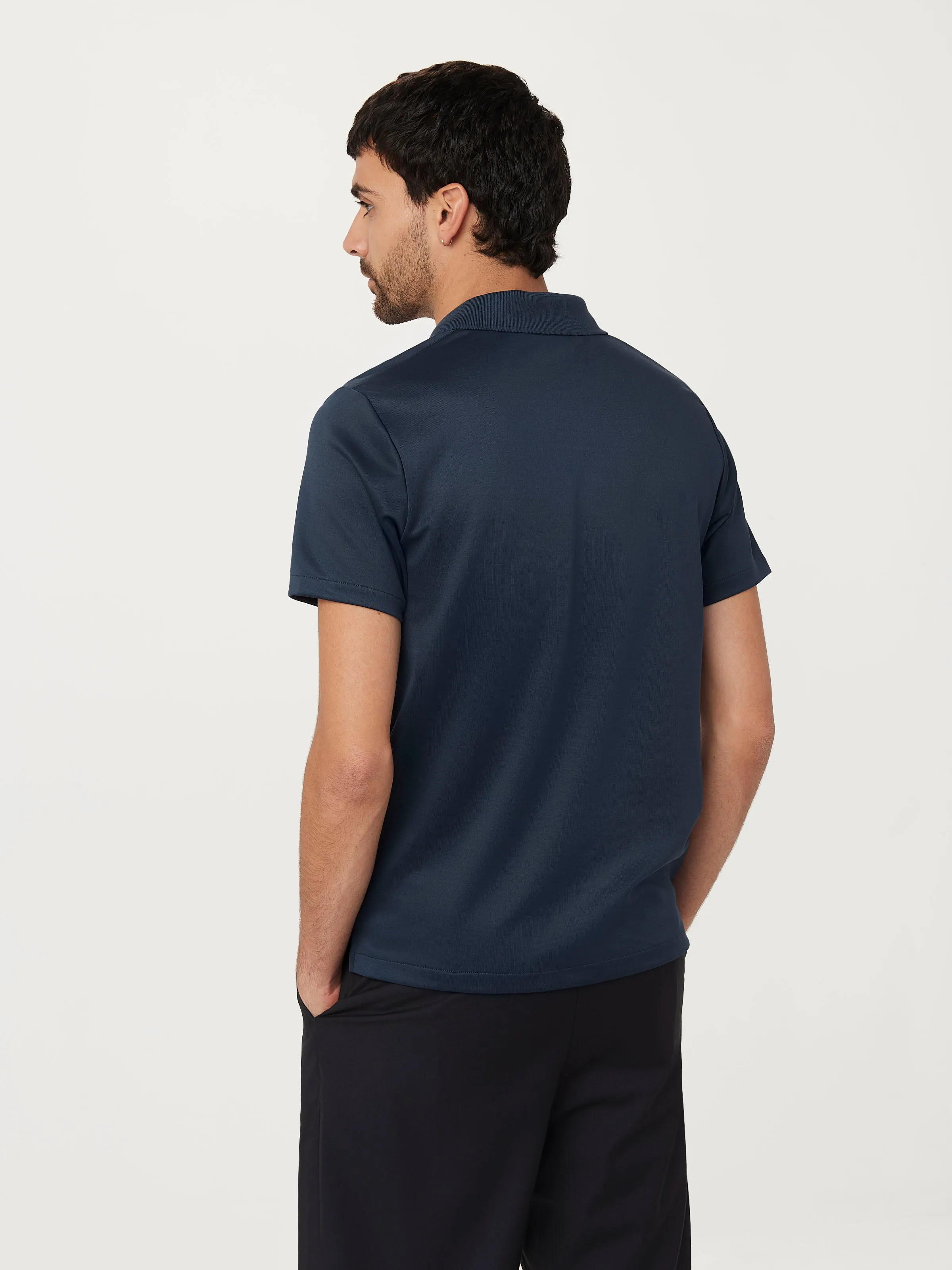 The Johnny Collar Polo in Midnight Blue sold by Frank & Oak product image thumbnail 3