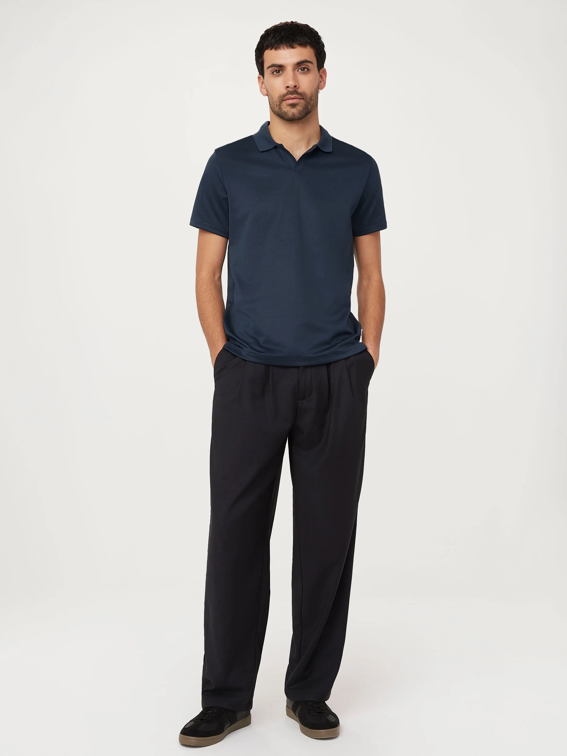 The Johnny Collar Polo in Midnight Blue sold by Frank & Oak product image thumbnail 2
