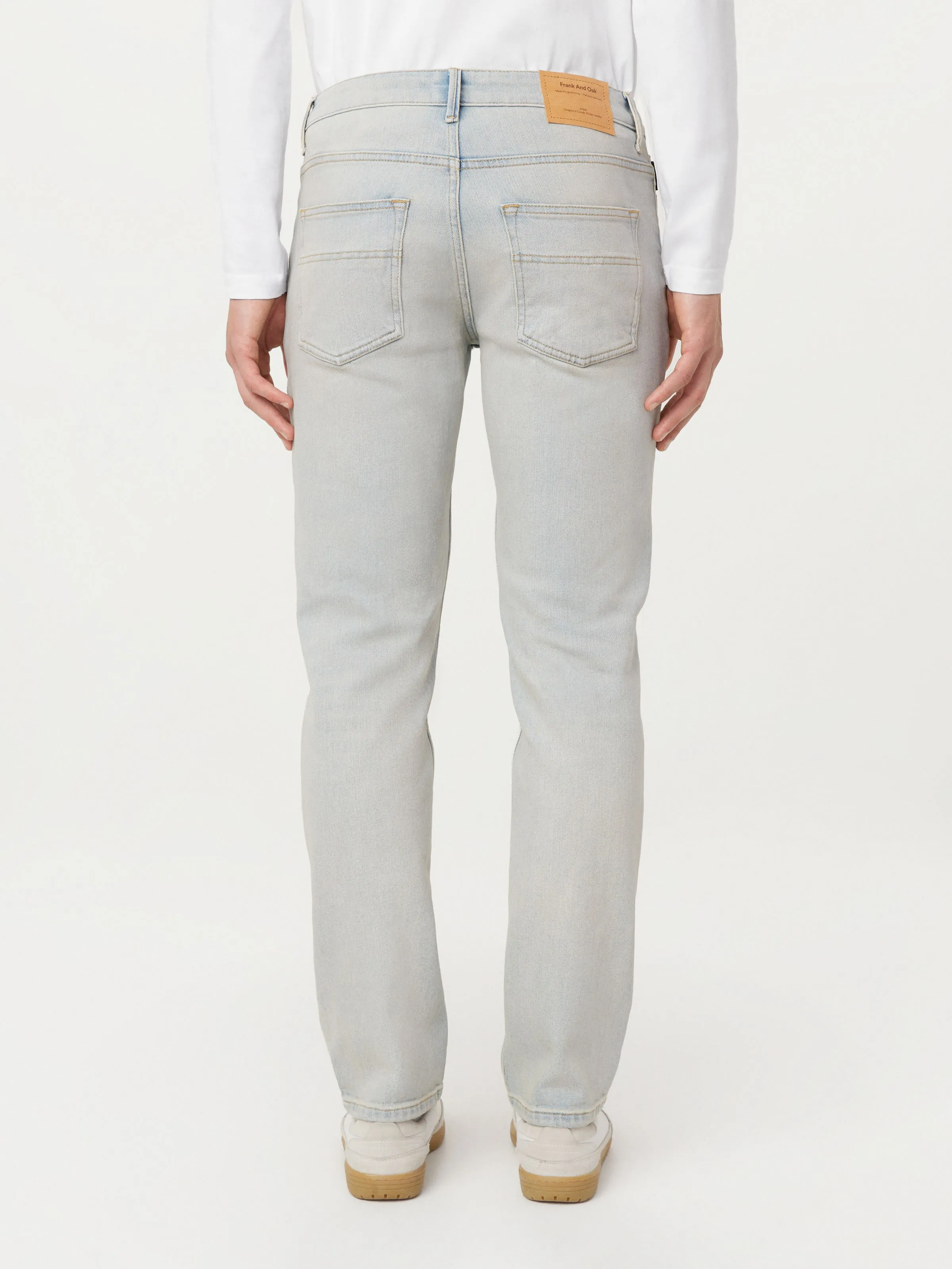 The Adam Slim Jean in Dirty Light Indigo sold by Frank & Oak product image thumbnail 4
