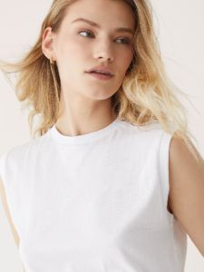 The Essential Tank Top in Bright White sold by Frank & Oak