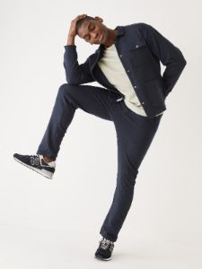 The French Terry Chore Jacket in Dark Navy sold by Frank & Oak