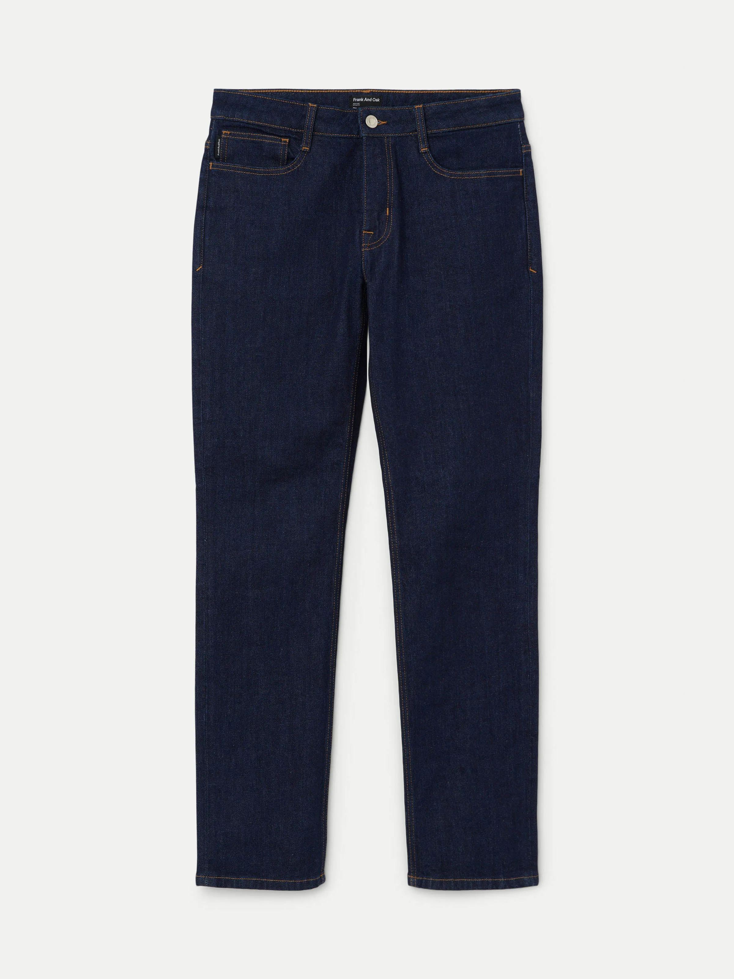 The Adam Slim Jean in Dark Blue sold by Frank & Oak product image thumbnail 4