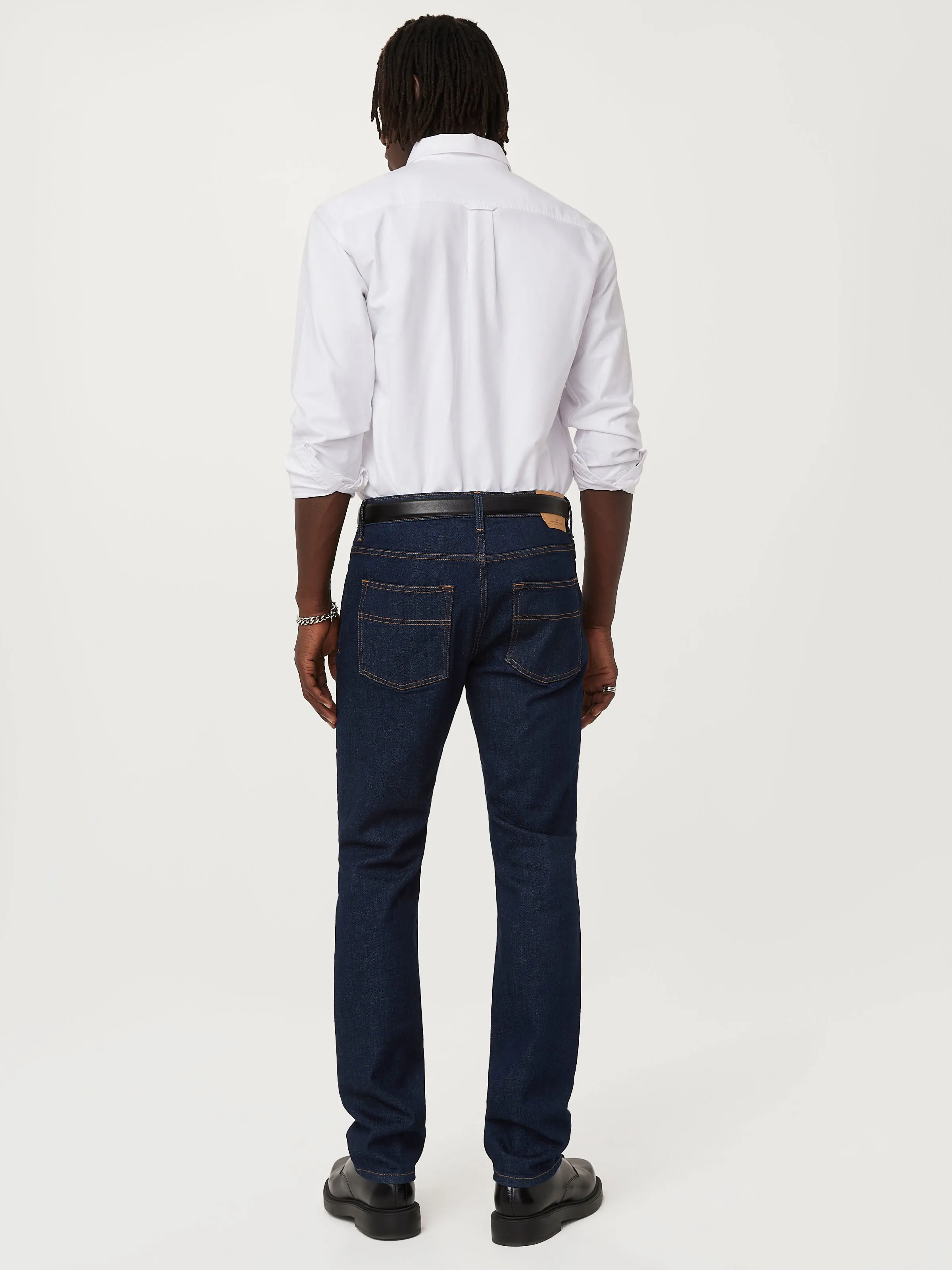 The Adam Slim Jean in Dark Blue sold by Frank & Oak product image thumbnail 3