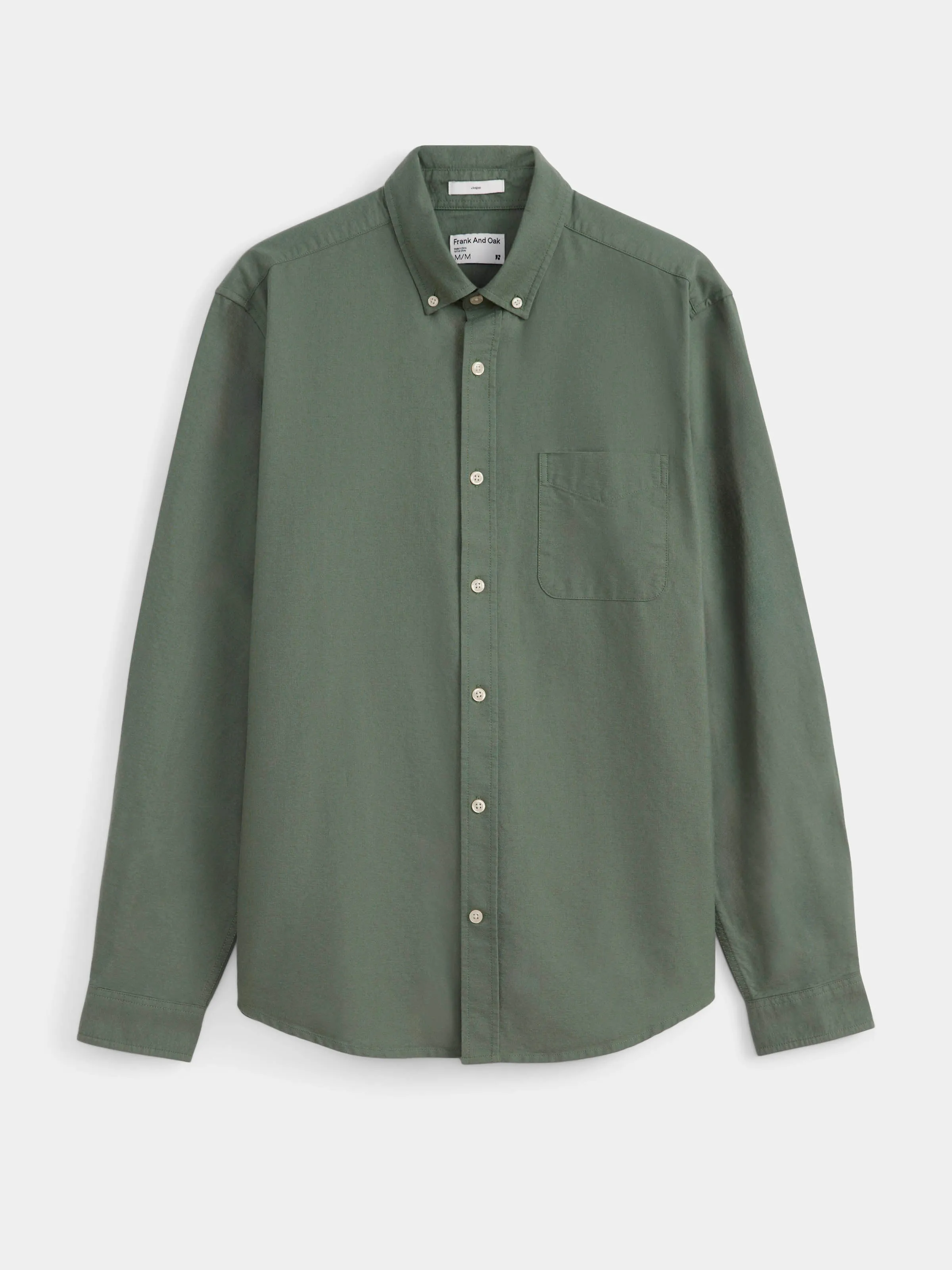 The Jasper Oxford Shirt in Laurel Green sold by Frank & Oak product image thumbnail 5