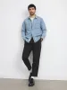 The Utility Denim Shirt in Vintage Blue sold by Frank & Oak